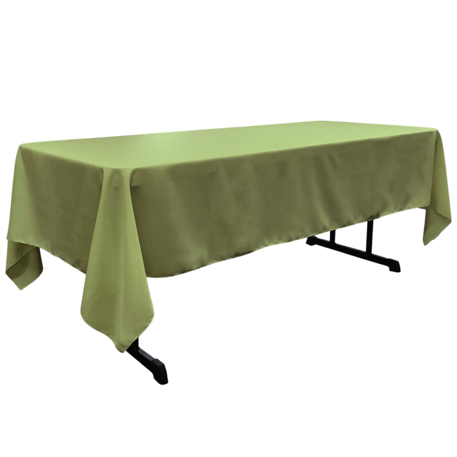 Slickblue Rectangular Poplin Tablecloth with Serged Edge Seamless Design Fitted Indoor Table Cover for Dining Banquet and Buffet Tables - Multiple Color Options