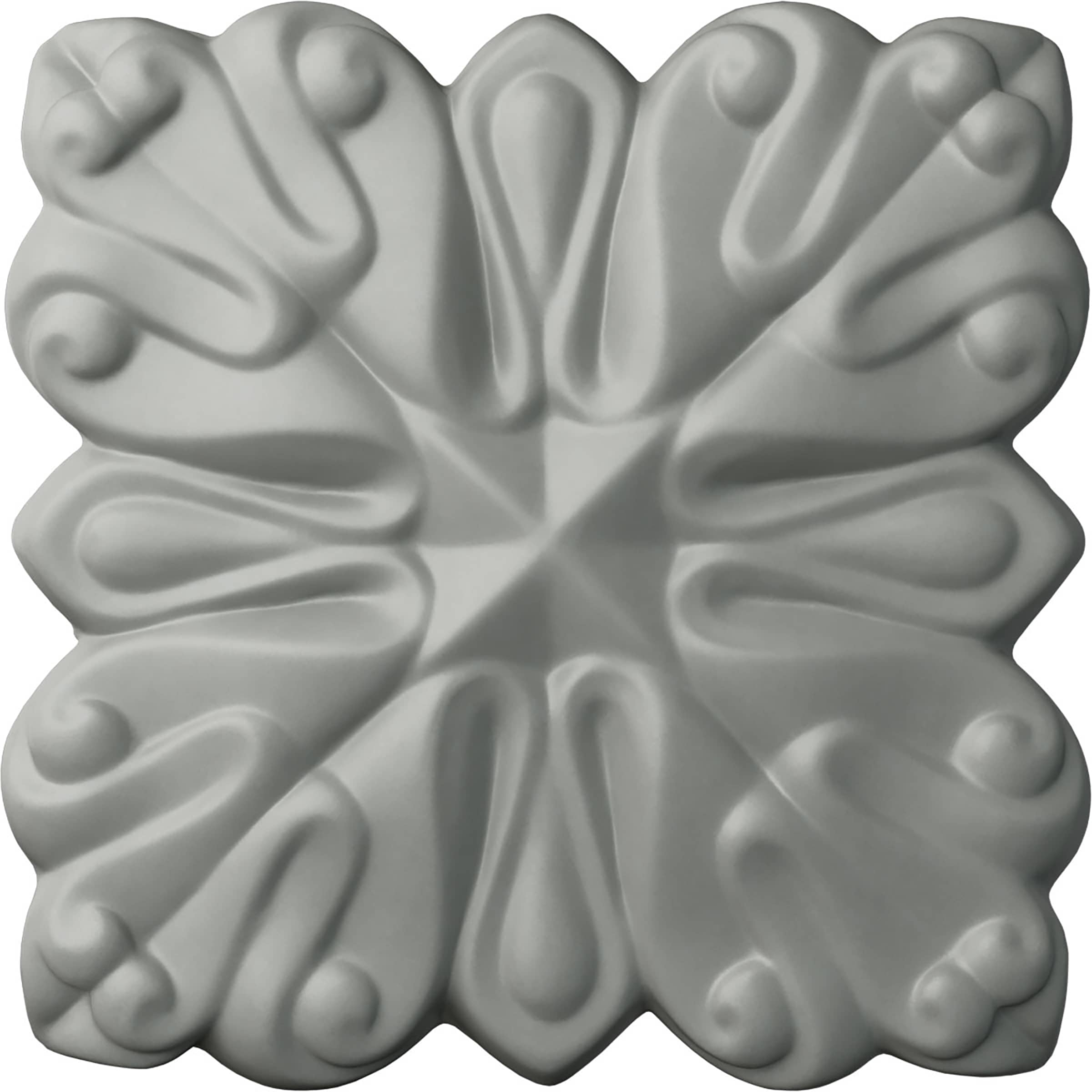 Ekena Millwork ONL04X04X01EY Emily 4.25-in W x 4.25-in H Primed Applique