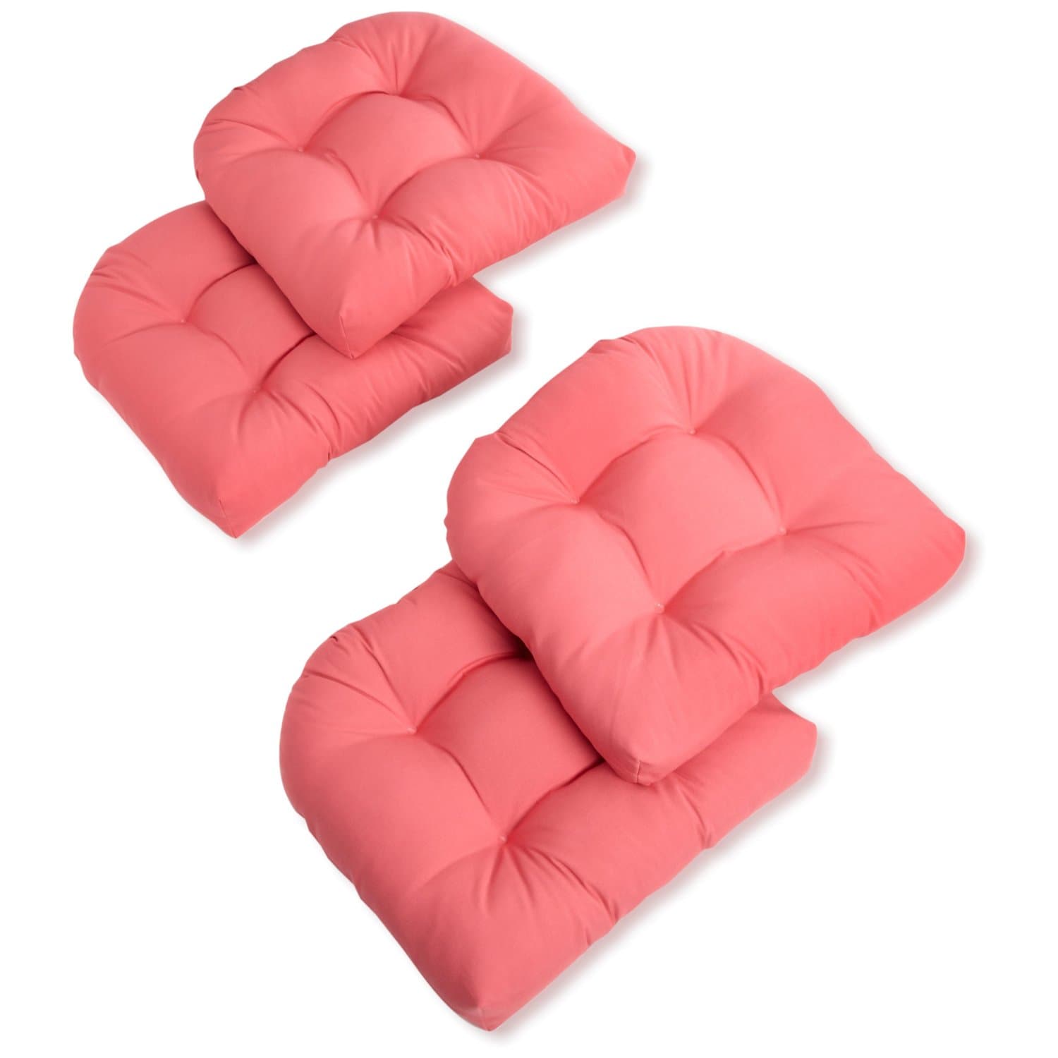 Blazing Needles 93184-4CH-TW-BB Bery Berry Solid Chair Cushion