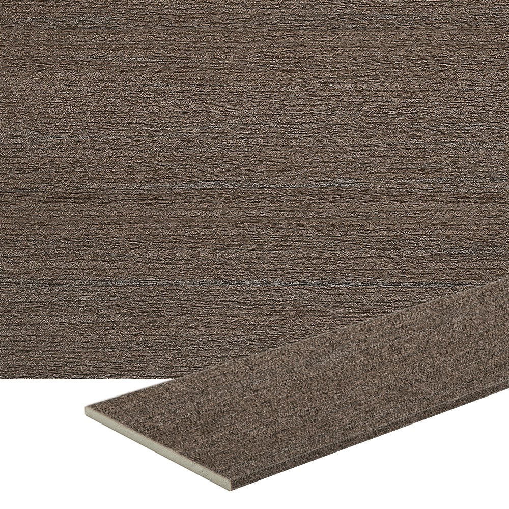 TimberTech FBE12DC Prime+ 1/2-in x 12-in x 12-ft Composite Dark Cocoa Fascia deck board