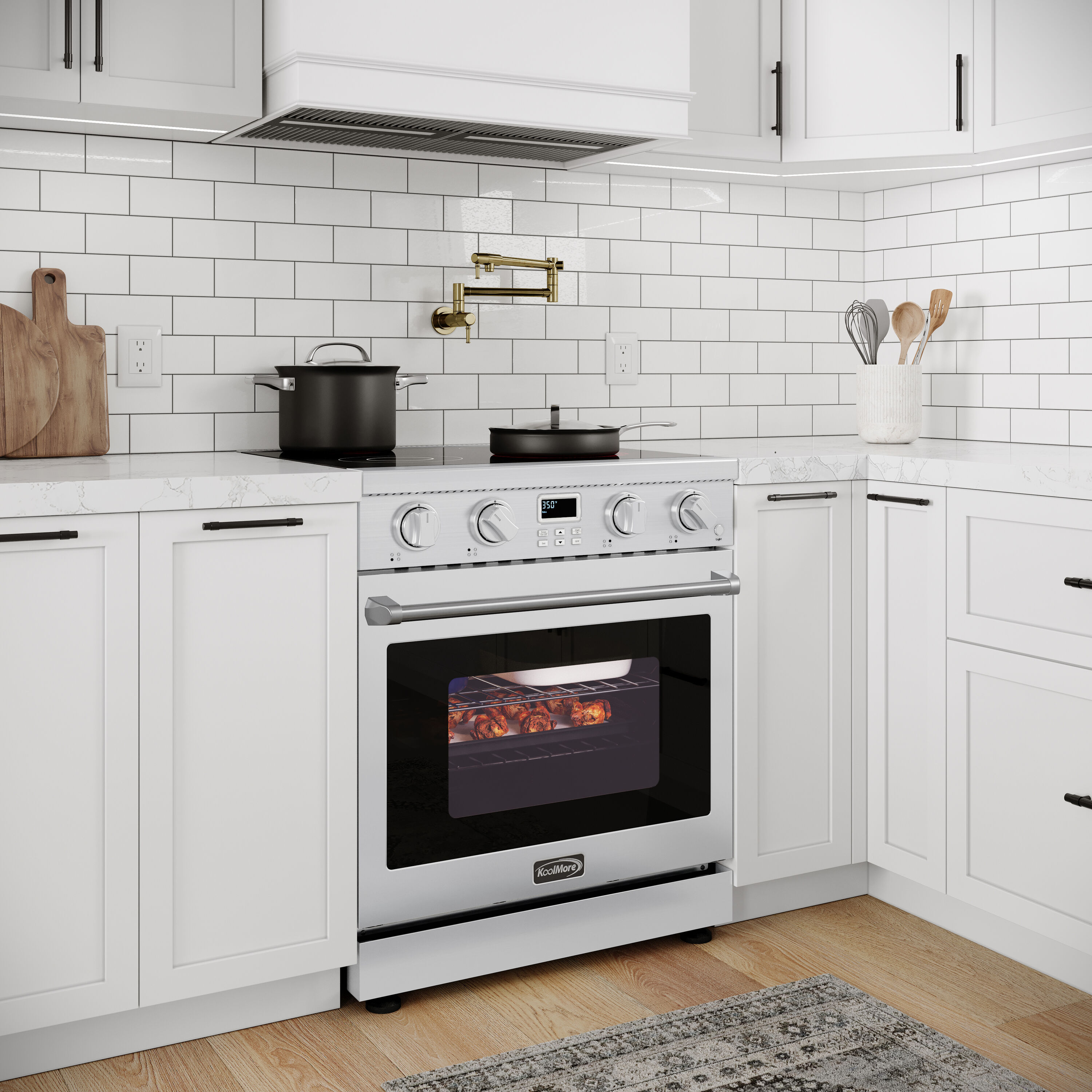 KoolMore LOW-KM-EPR-30AP-SS Freestanding-Electric-Ranges - View #2