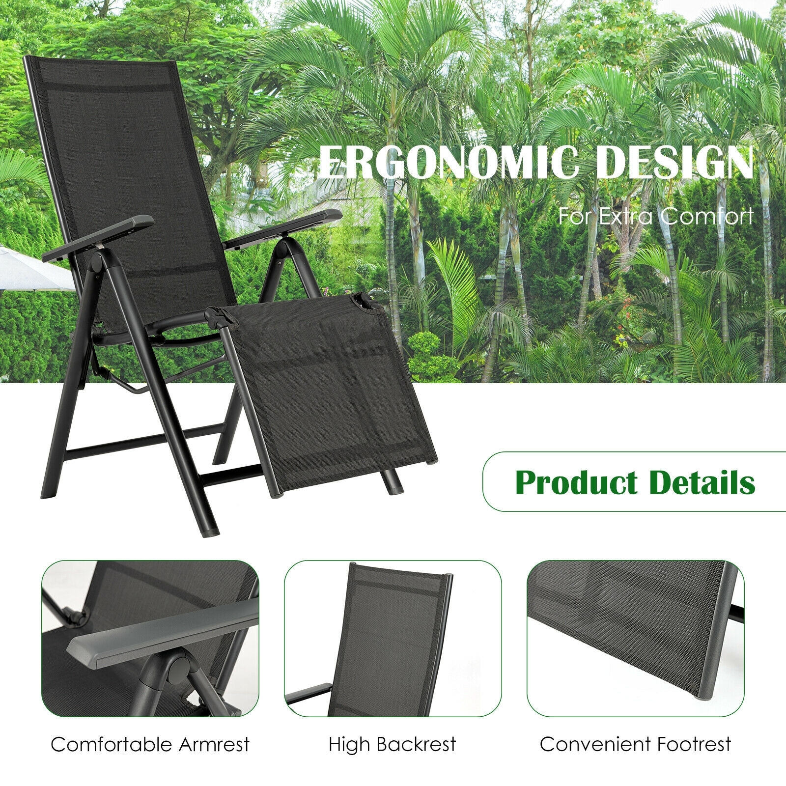 LIVIZA TDJ10100GR Beach-Camping-Chairs - View #4