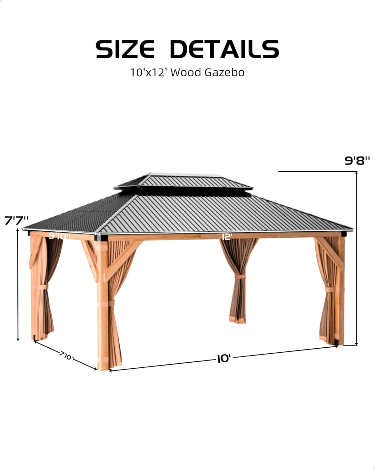 Garvee JMH0209-VNN-334H5X35 Wood-Resin-Gazebos - View #2