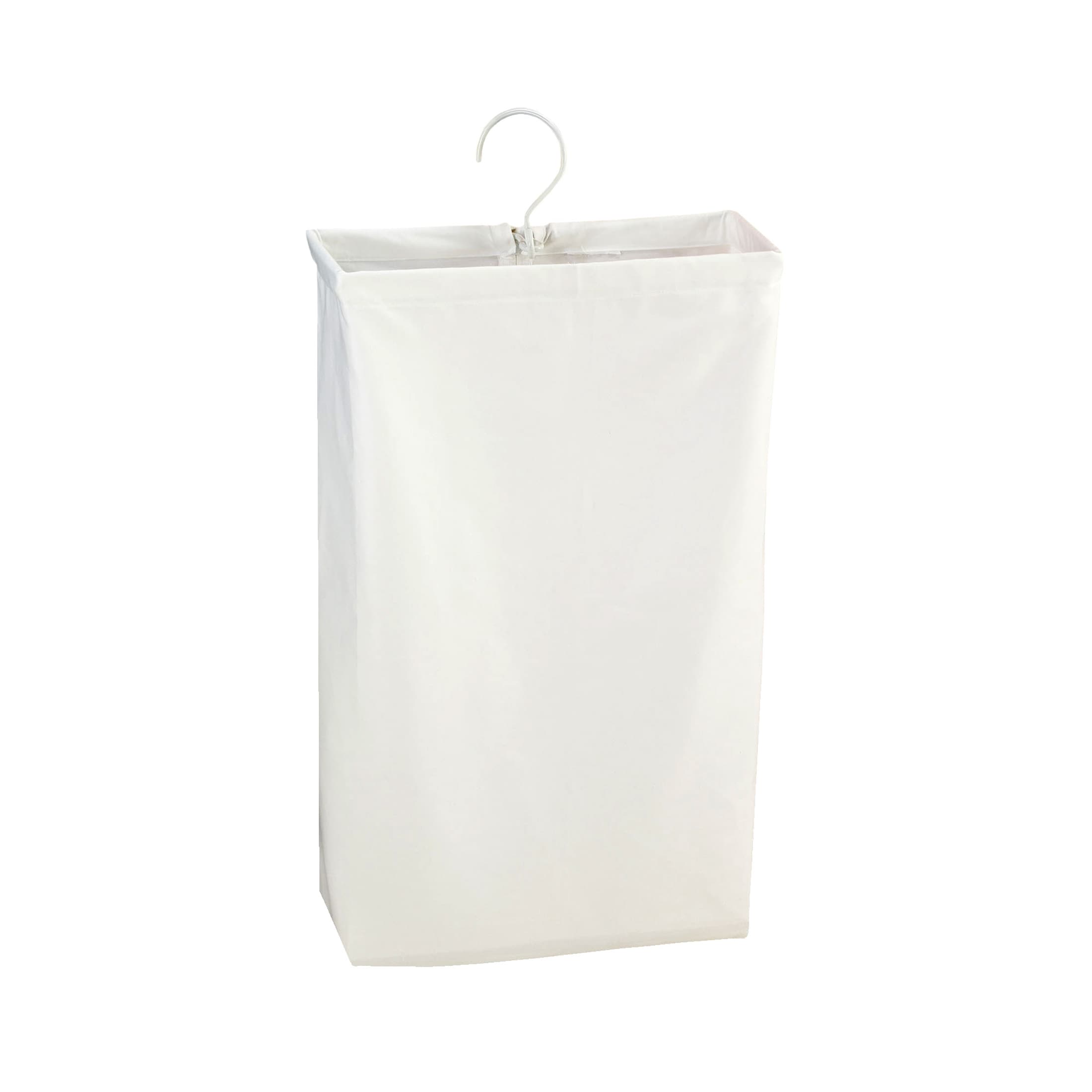 Household Essentials - Door Hanging Laundry Bag Washable Canvas Bag with Loop Handle Holds Two Lo...
