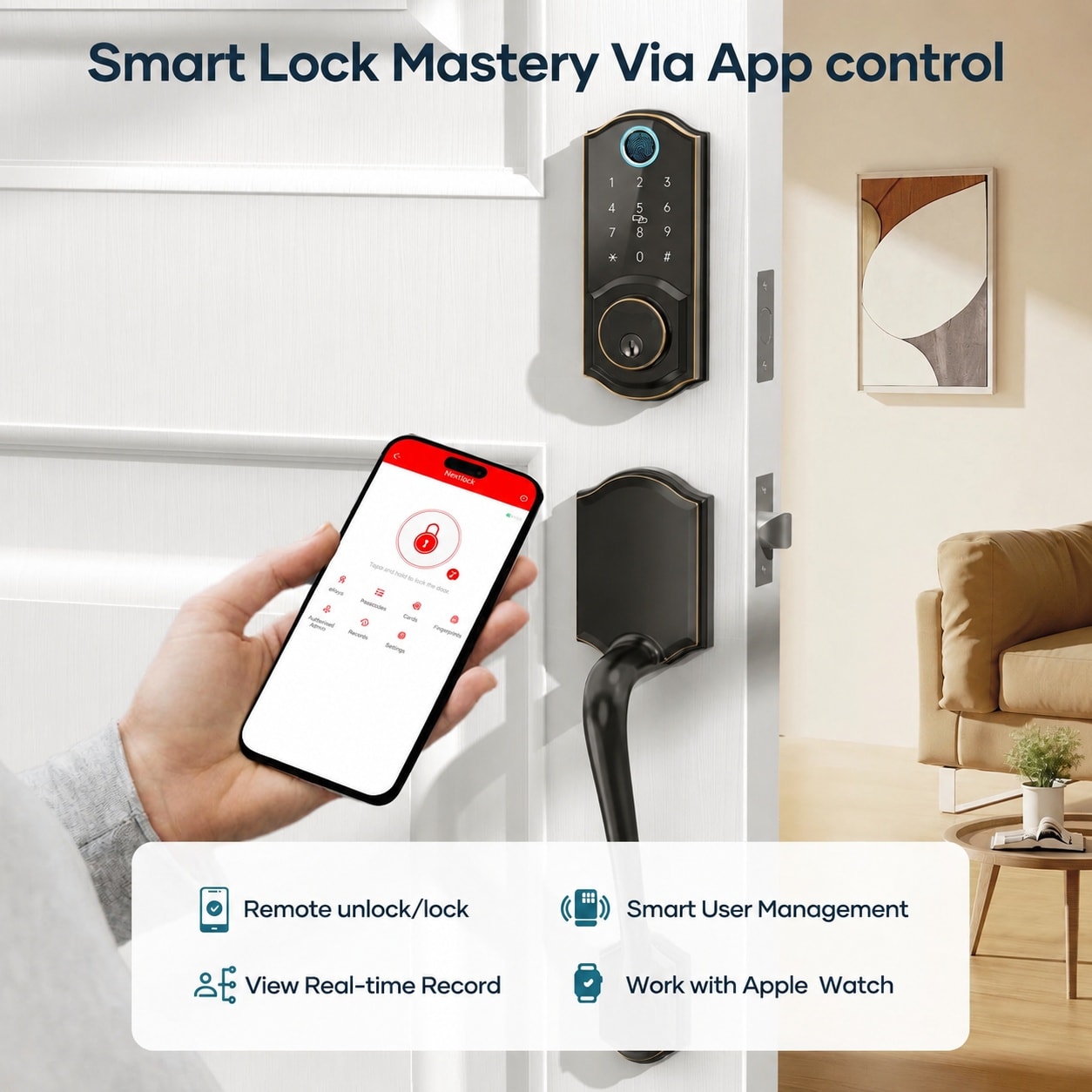 KHKFY LKH0711X095 Electronic-Door-Locks - View #3