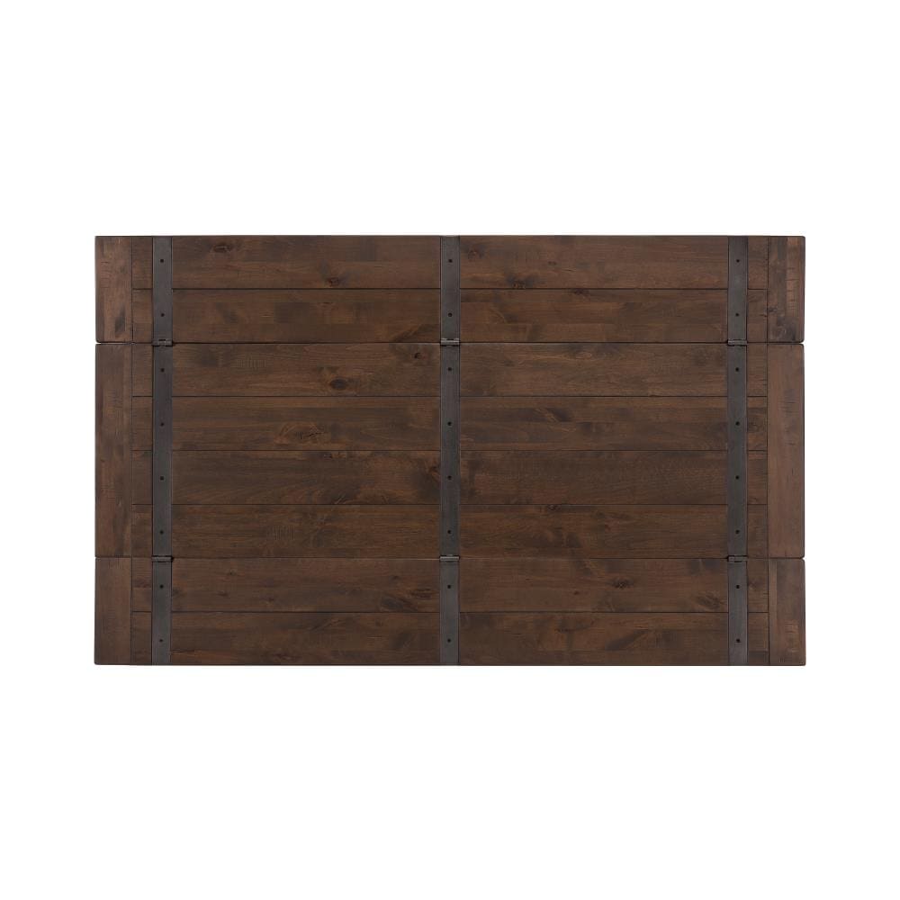 Transitional Farmhouse Acacia Wood 36"x60" Extendable Dining Table
