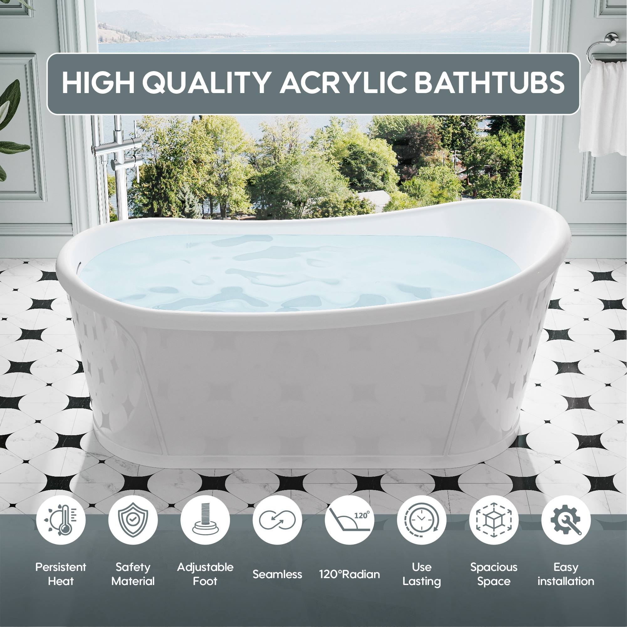 Forclover HBV-Y664 bathtubs - View #3