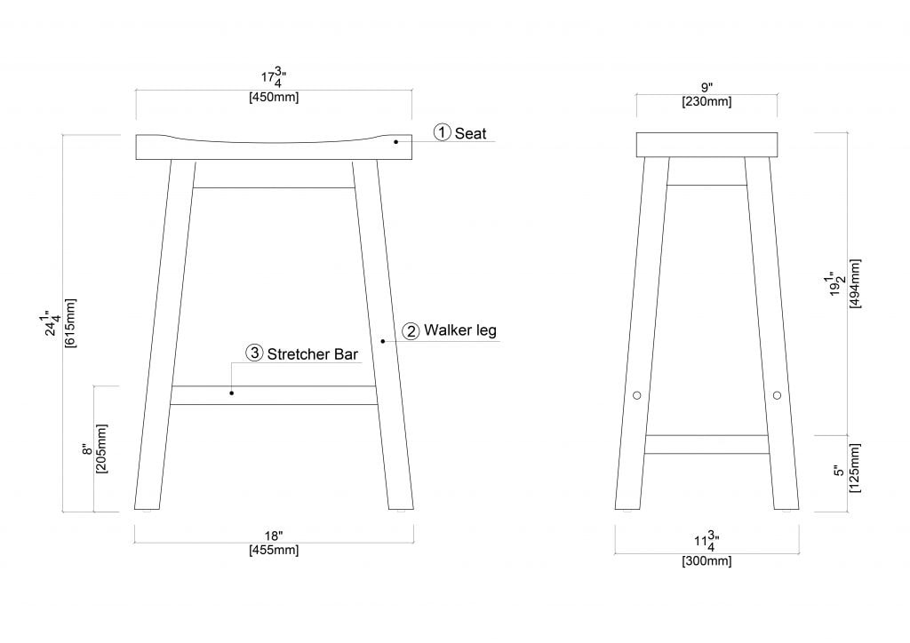 Boraam Industries 75024 stools - View #7