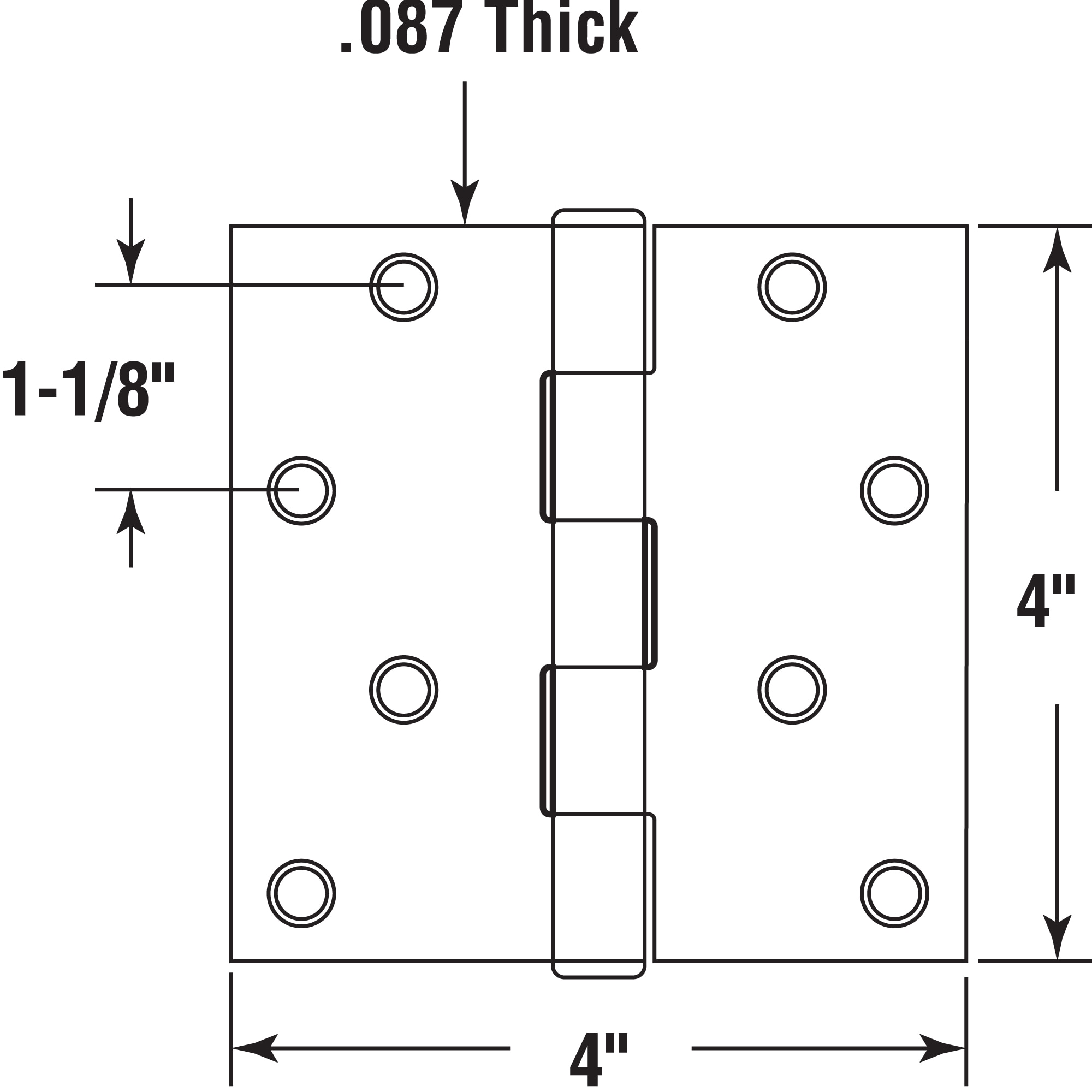 Prime-Line U 1150353 Entry-Door-Hinges - View #4