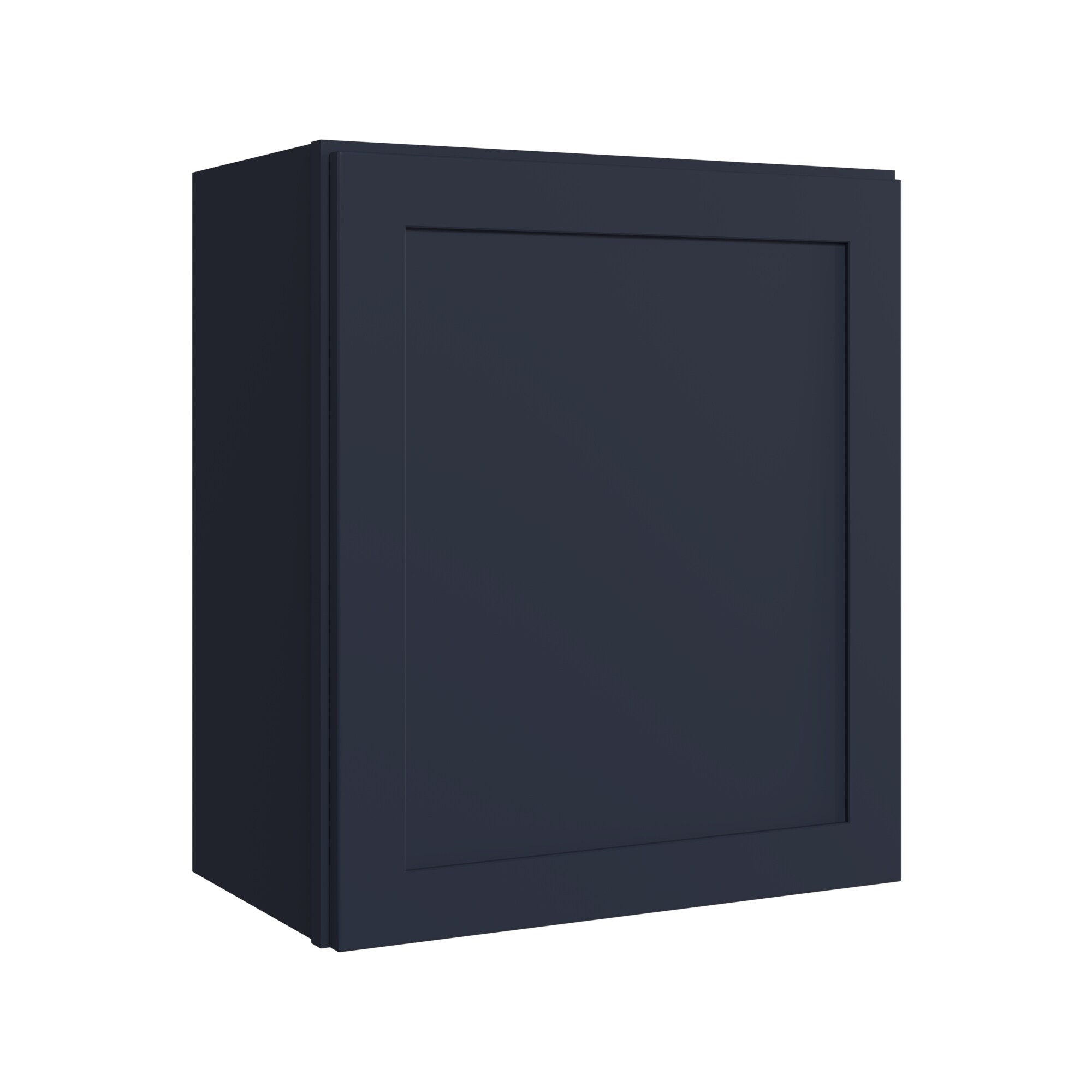 KraftMaid Momentum W2124RG77 Deveron 21-in W x 24-in H x 12-in D Midnight Wall Fully assembled Plywood Cabinet (Recessed Panel Shaker)