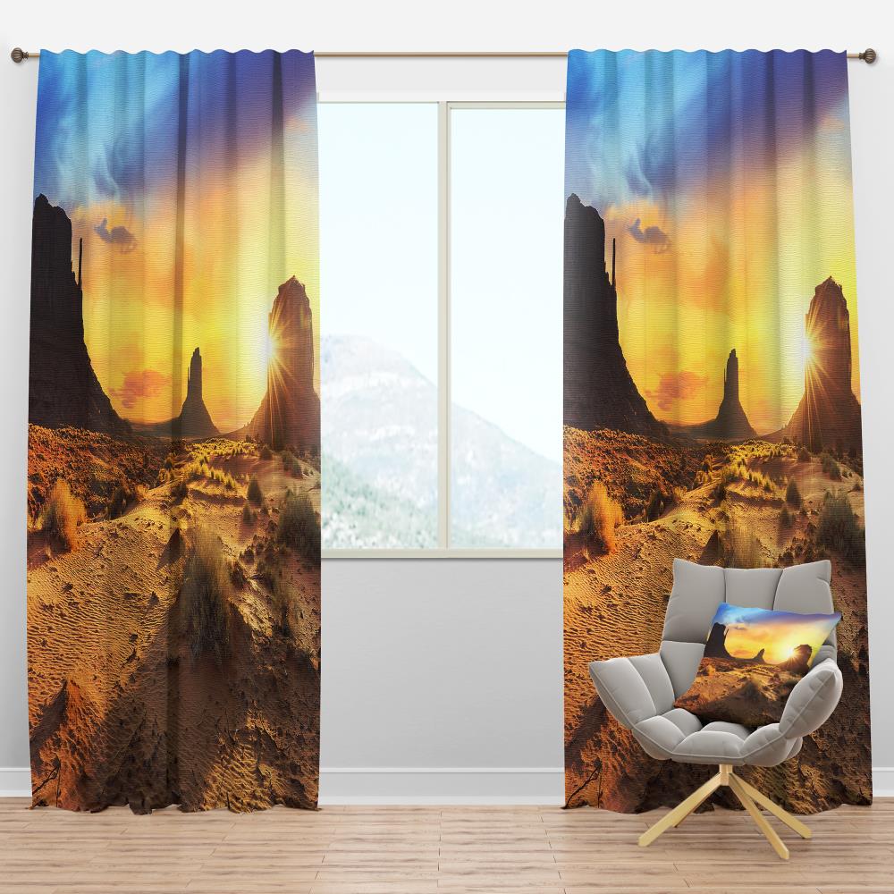 Designart CTN7031-52-95 95-in Red Room darkening Thermal lined Rod pocket Single curtain panel
