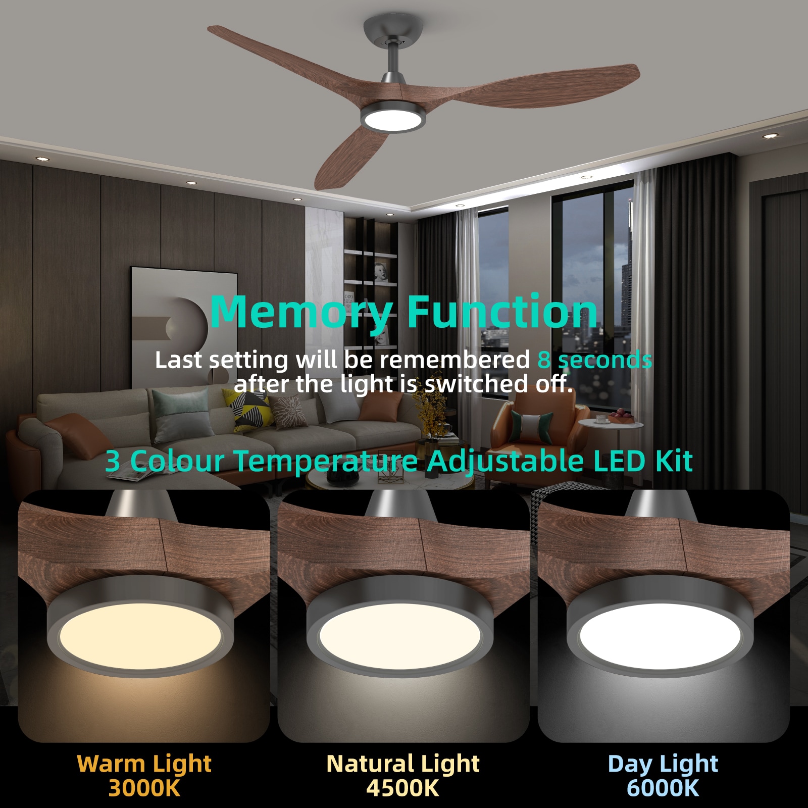 TALOYA TLY-RT-BW-D52 Ceiling-Fans - View #2