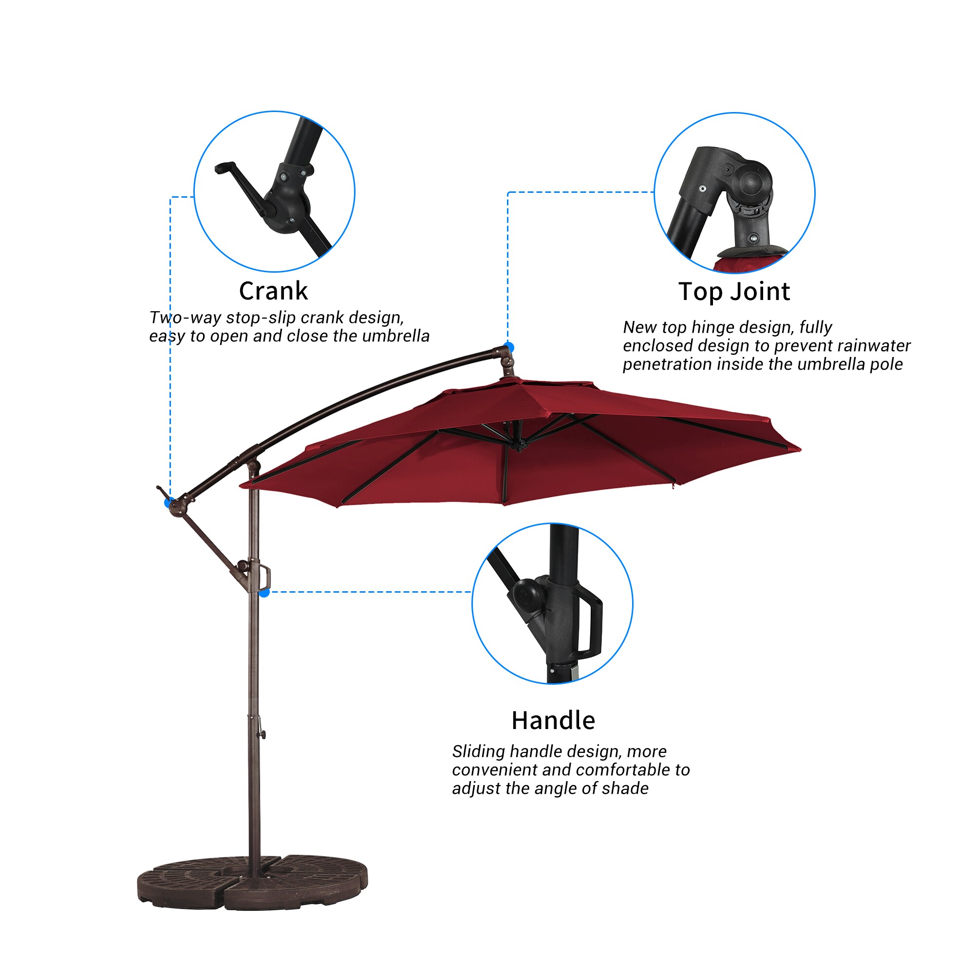 Clihome CH-H4-R Umbrellas-2 - View #6