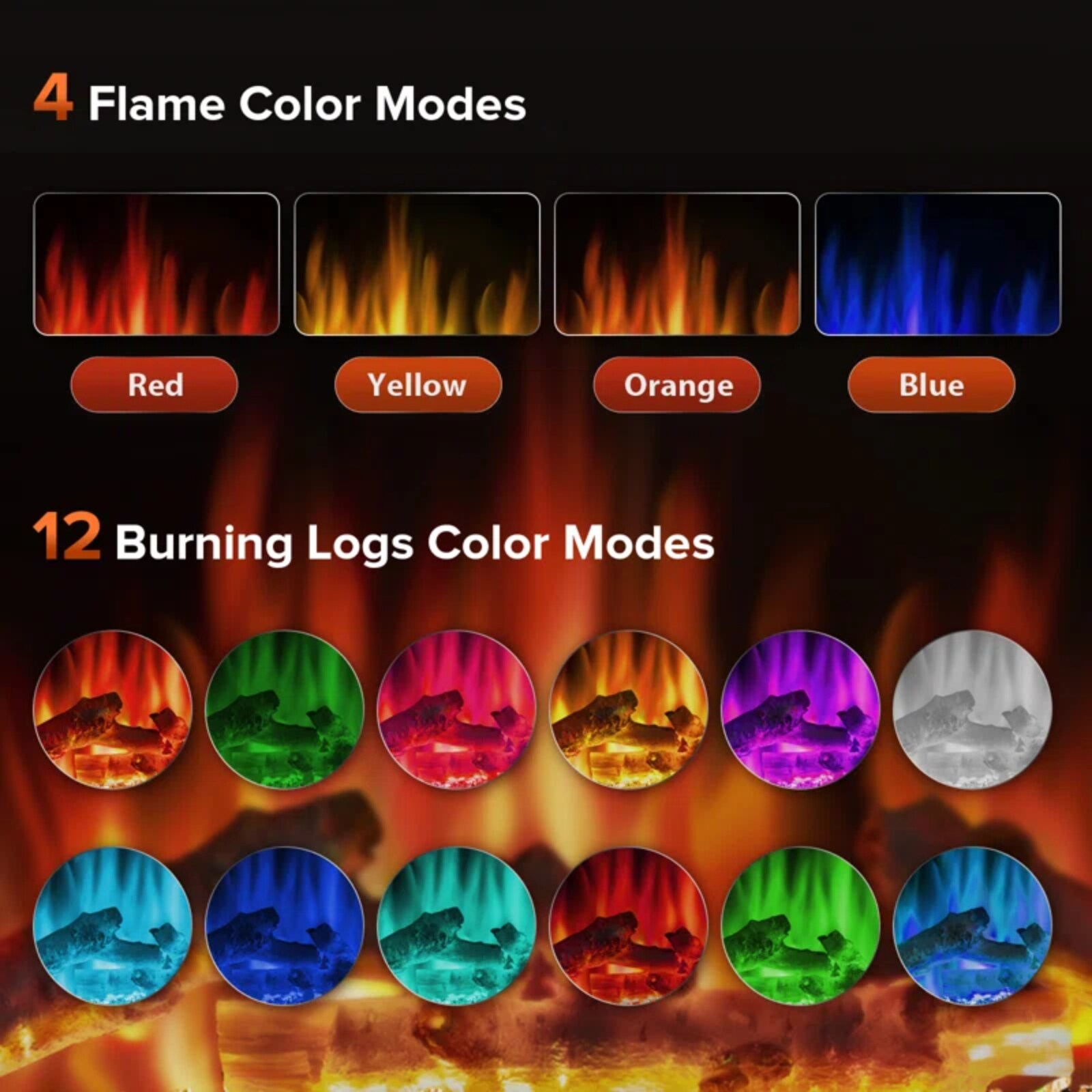 Antarctic Star LSAS-SM2303PE Electric-Fireplaces - View #4