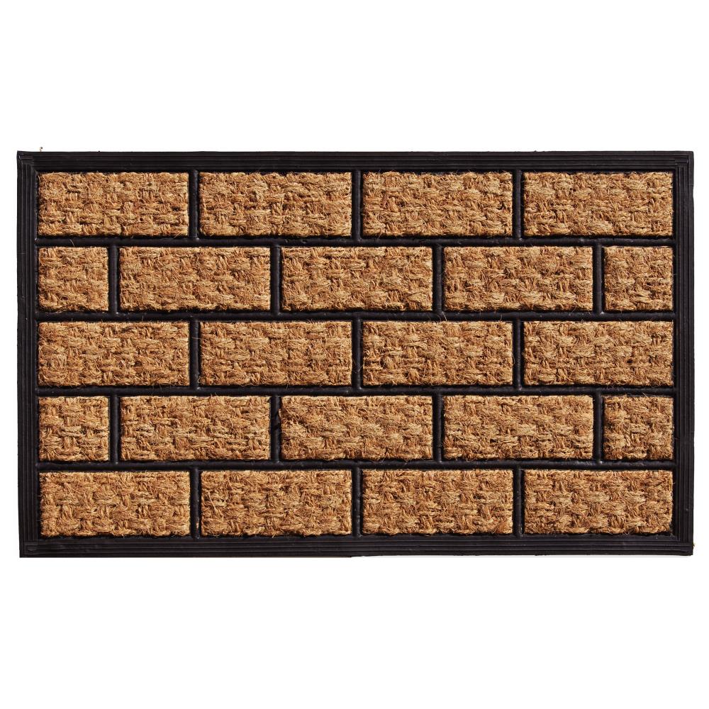 Callowaymills 280061830 2-ft x 3-ft Brickmann Coir/Rubber Rectangular Indoor or outdoor Decorative Door mat