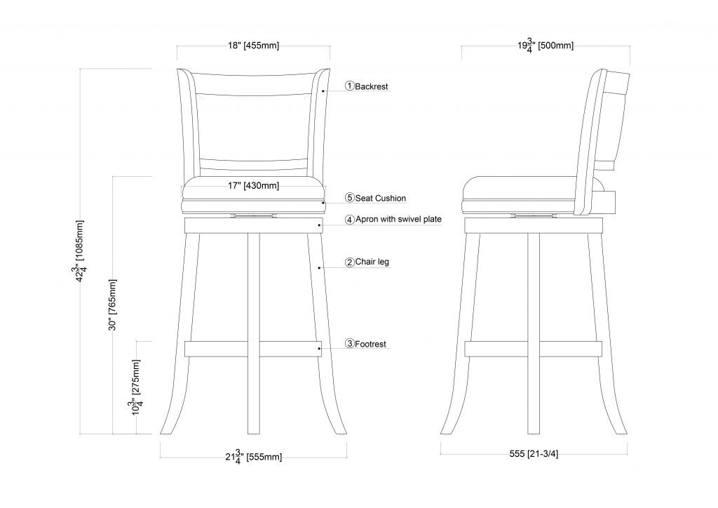 Boraam Industries 48829 stools - View #11