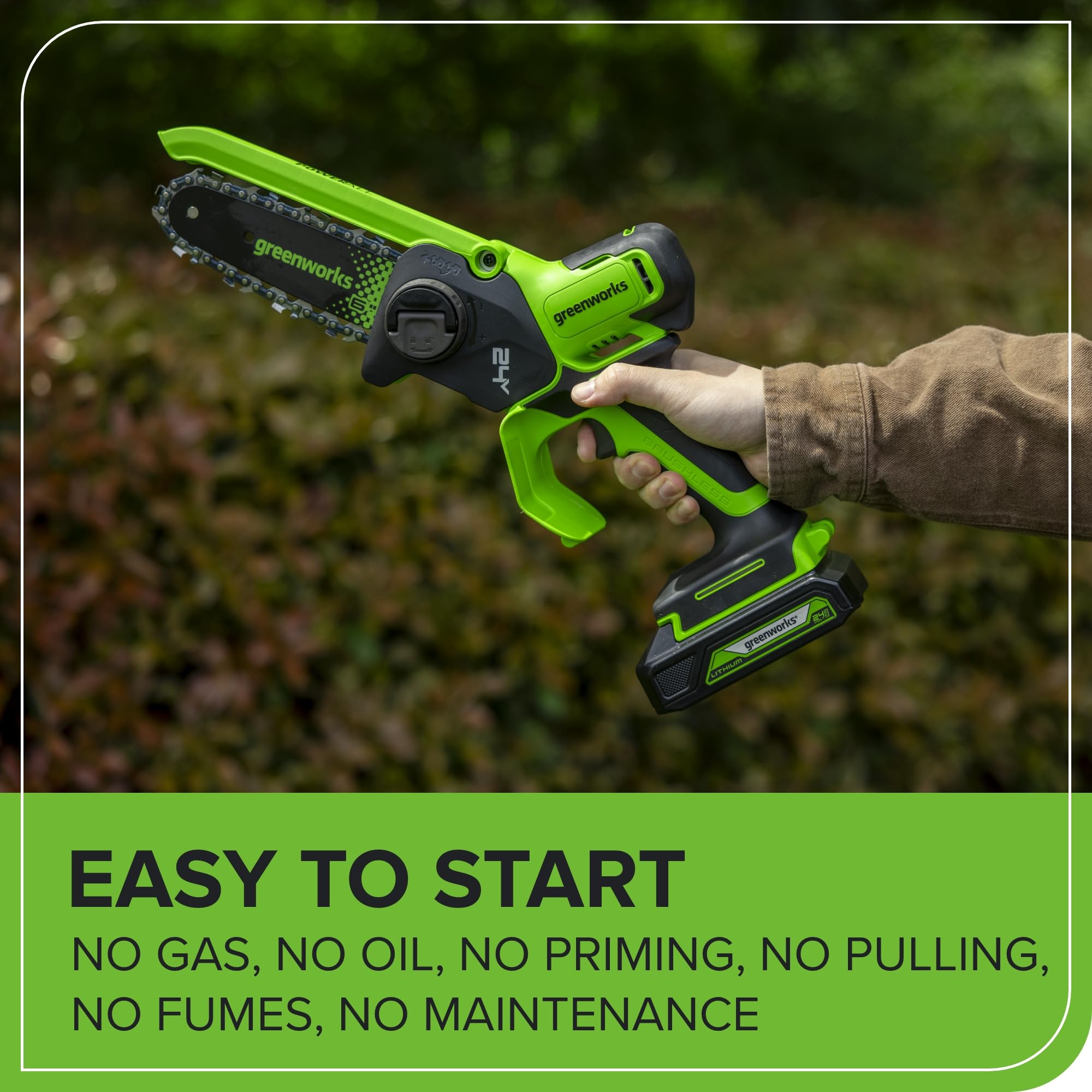 Greenworks 2032302 Cordless-Chainsaw - View #6