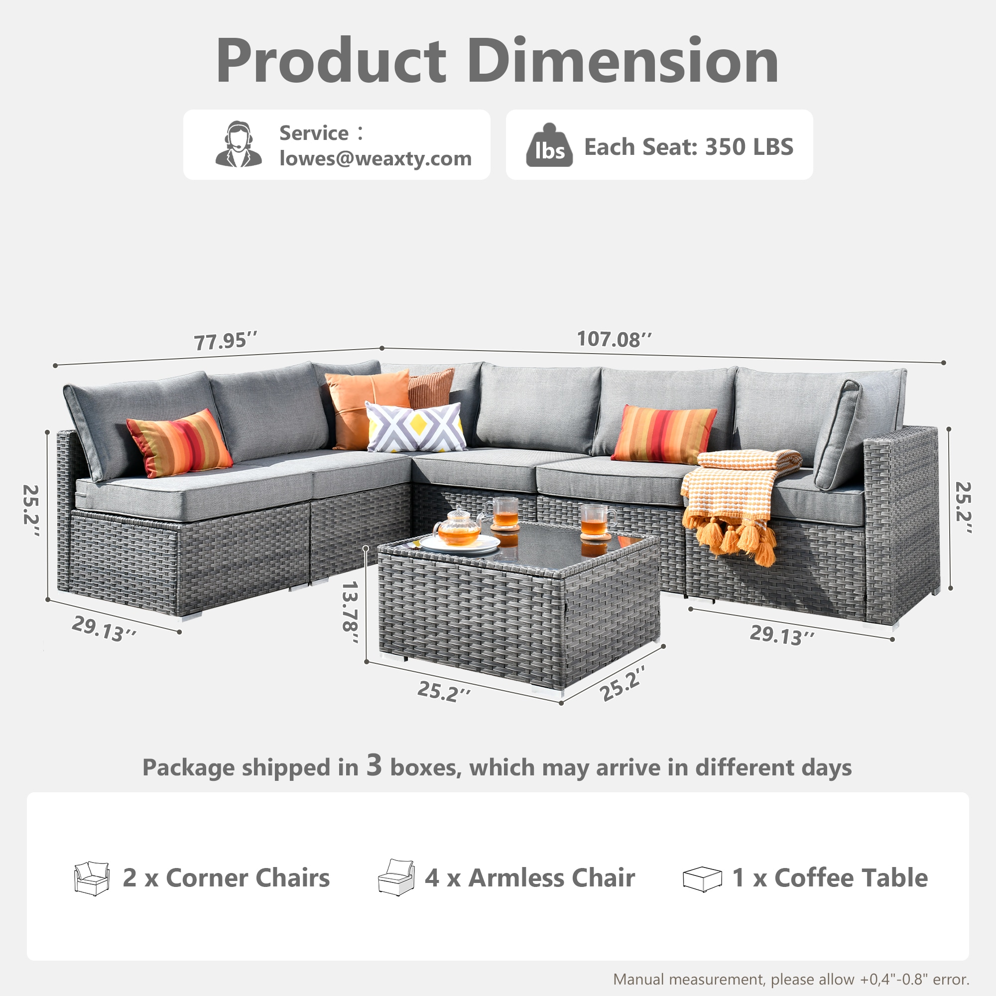 weaxty HMBHOP200 Patio-Sofas-Daybeds - View #7