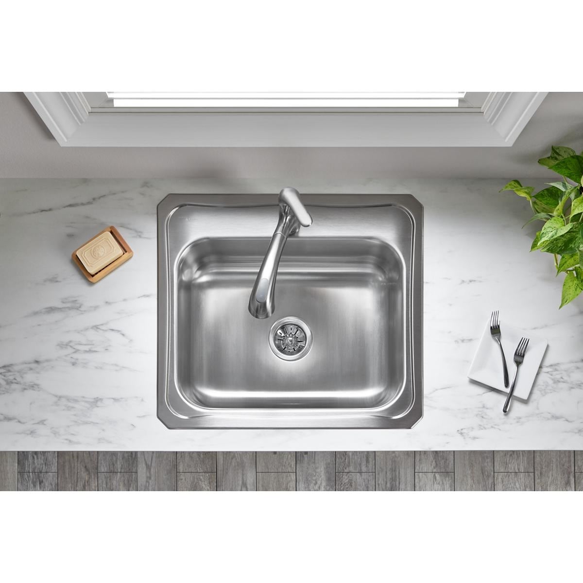 Elkay LK99 4.50-in Chrome Stainless steel Strainer Tailpipe Included