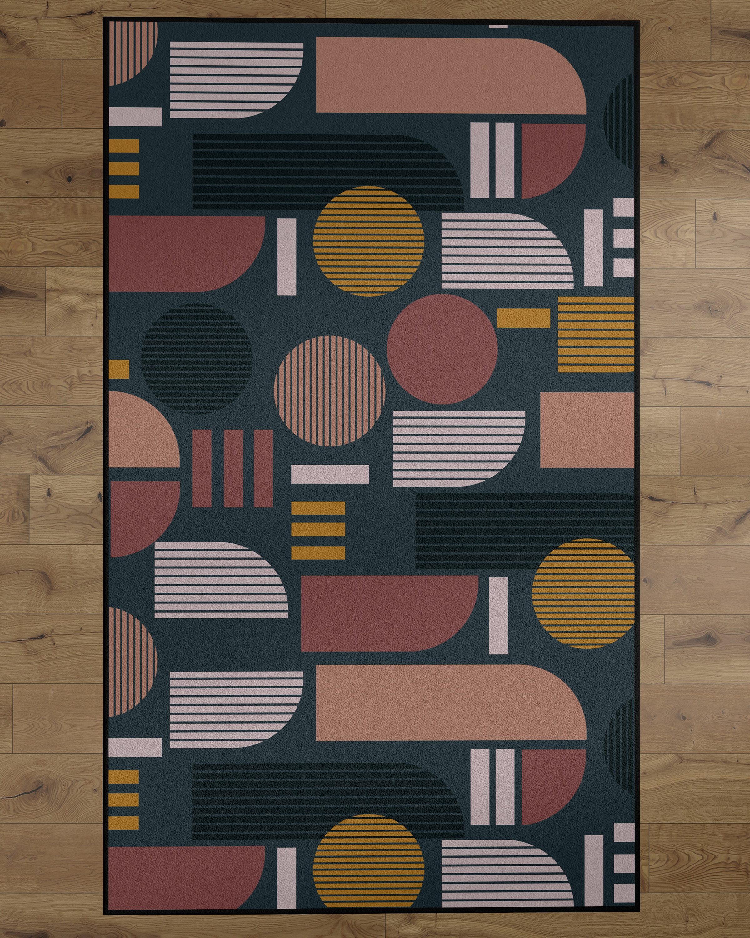 Deerlux QI003753.S 4 X 6 (ft) Multi-color Indoor Area Rug