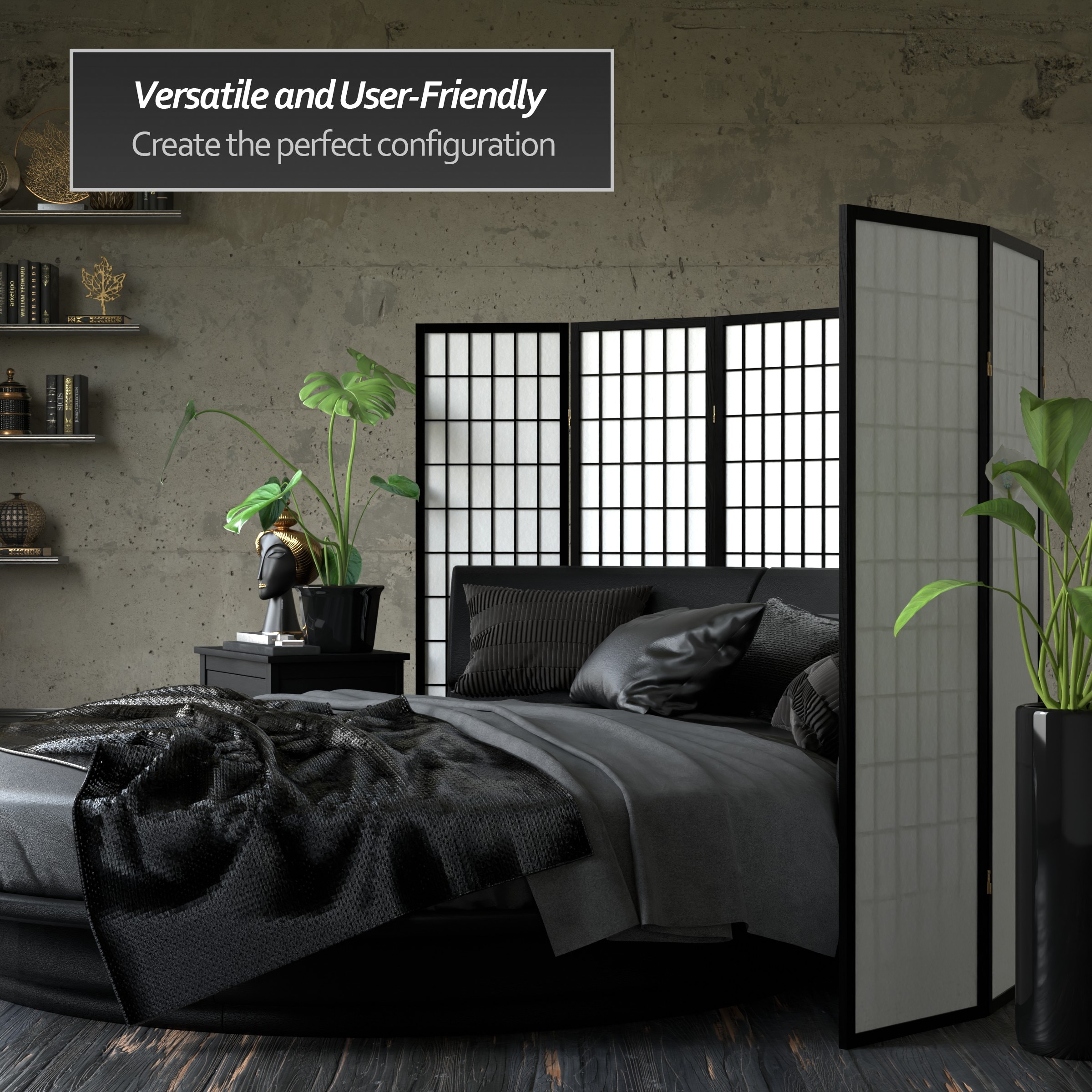Red Lantern WP60-BLK-8P Indoor-Privacy-Screens - View #4