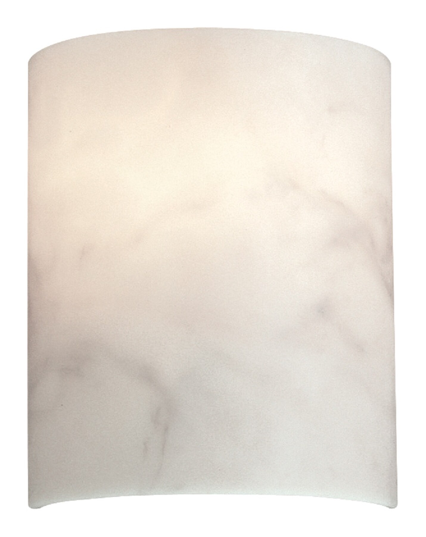 White Alabaster Dimmable Direct Wired Wall Sconce
