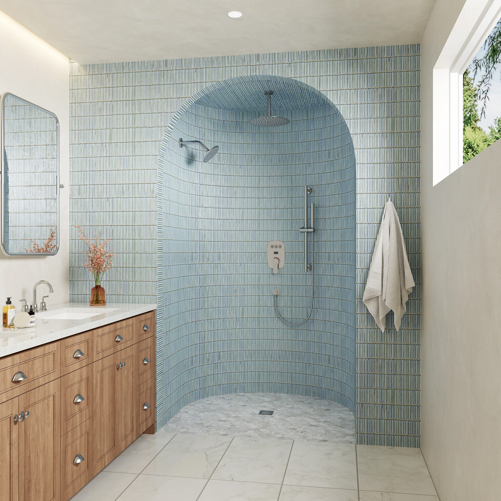 CASAINC KCHS0004-12BG Showerhead-Bar-Panels - View #3