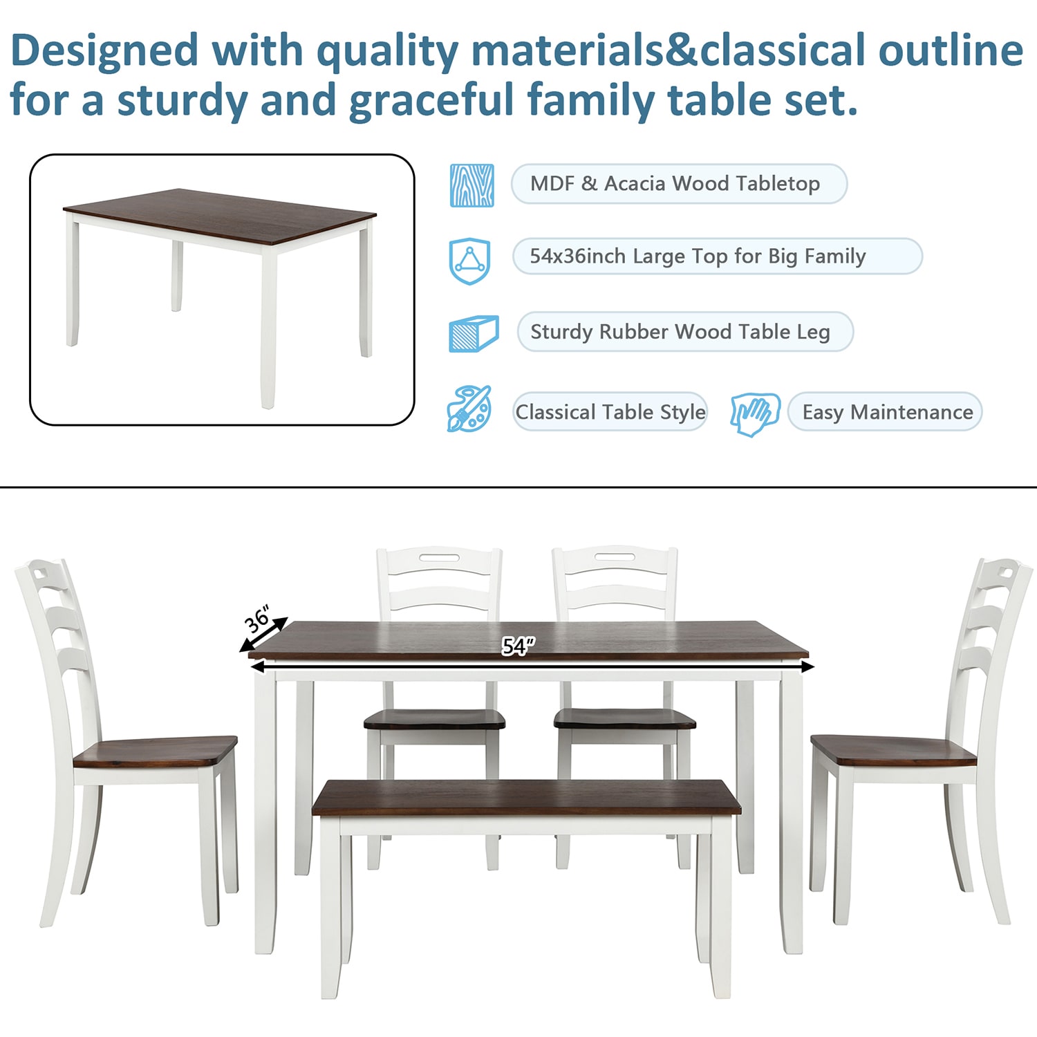 SINOFURN SYA010122WT Dining-Sets - View #16