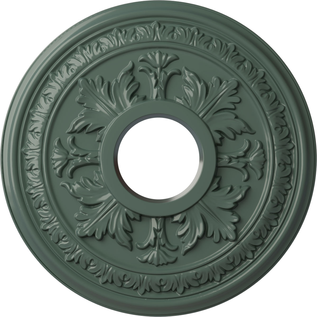 Ekena Millwork CM15BACBF Baltimore 15.375-in W x 15.375-in L Painted Cloud Burst Polyurethane Whole Ceiling Medallion