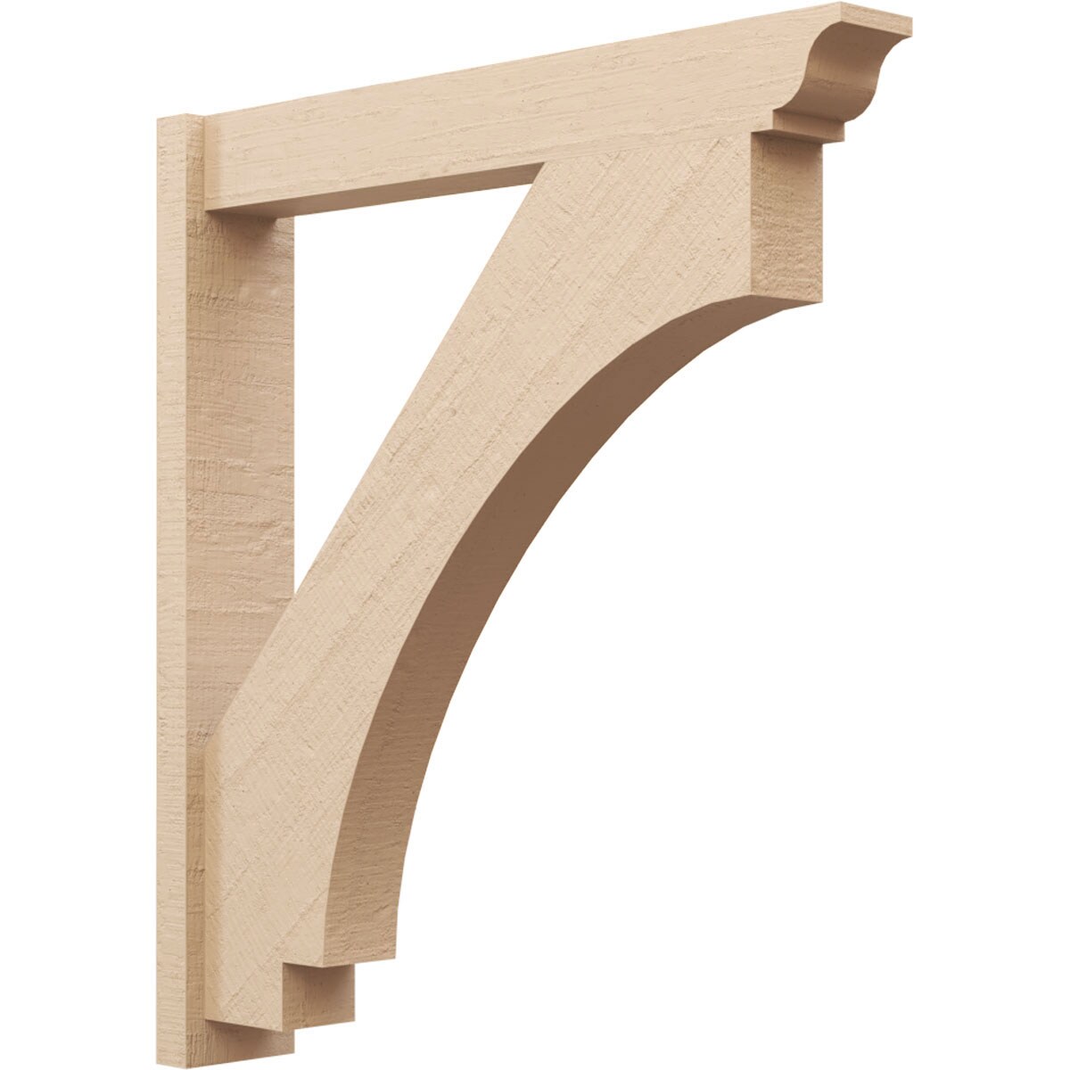 Ekena Millwork 2132092 Timberthane Rough Cedar Faux Wood Imperial Traditional Outlooker 6-in W x 36-in D x 40-in H Primed Tan