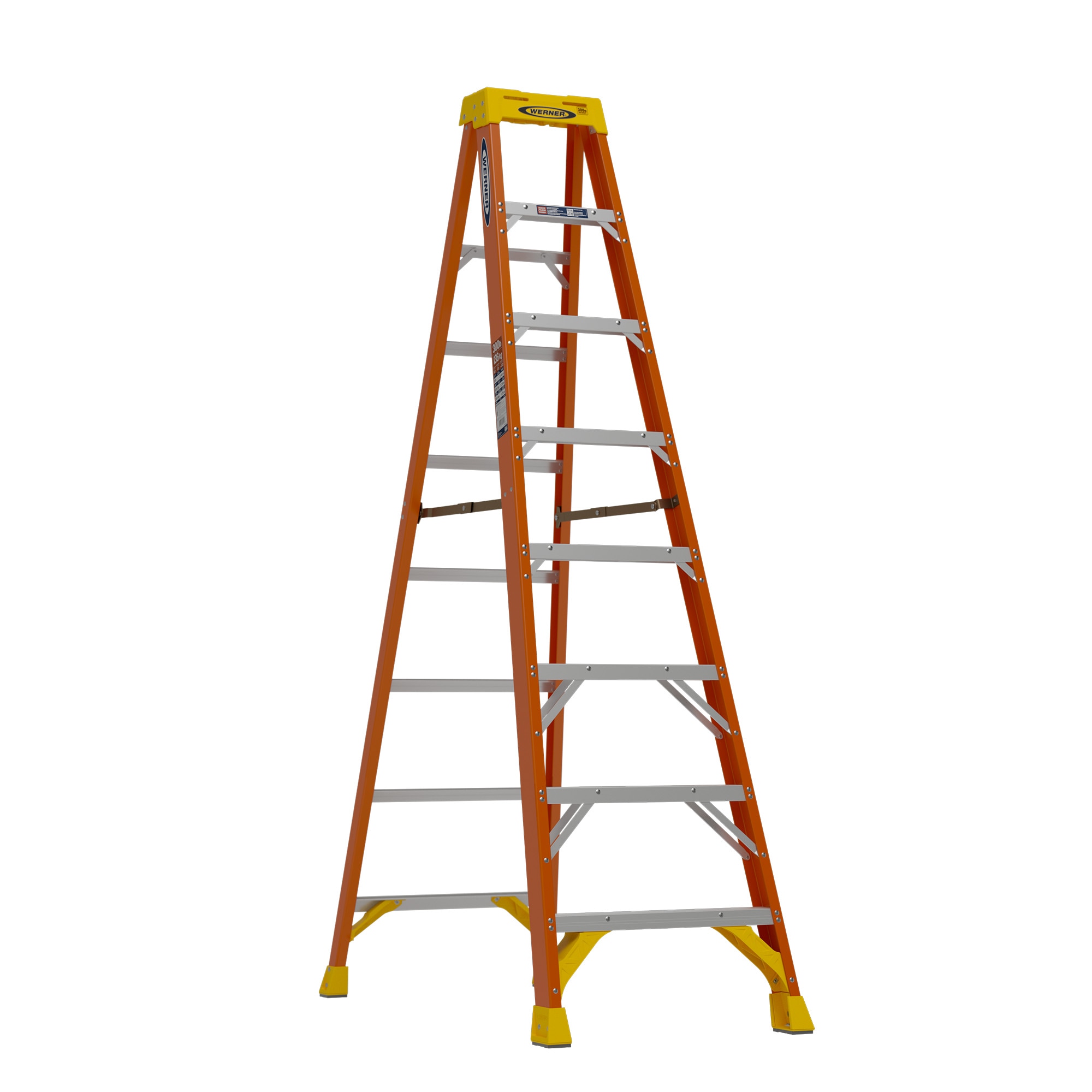Werner NXT1A08 8 ft Type IA Fiberglass Single Sided Step Ladder