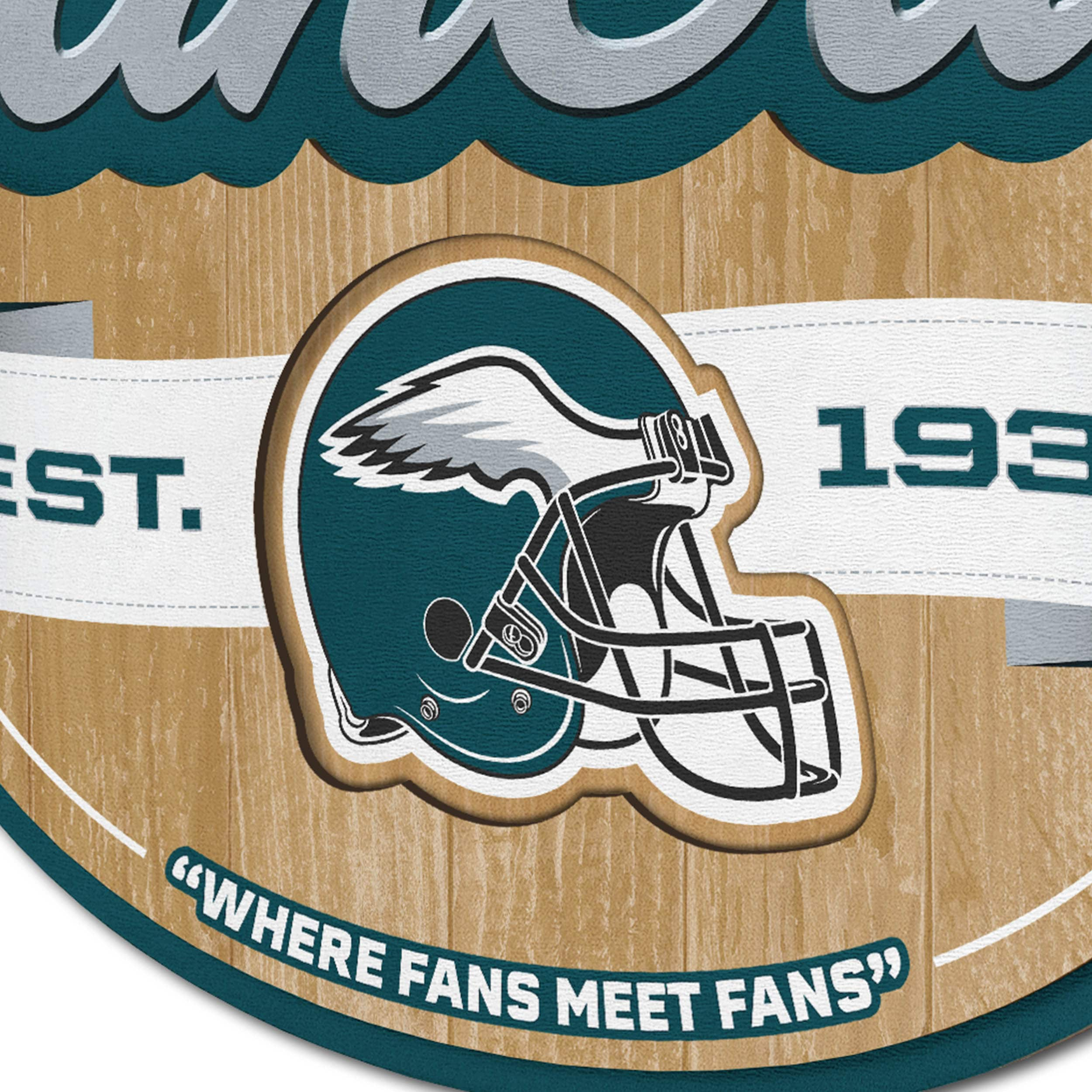 Sportula Philadelphia Eagles Youthefan Team Colors Floater Frame 12-in H x  12-in W Sports 3D Art in the Wall Art department at