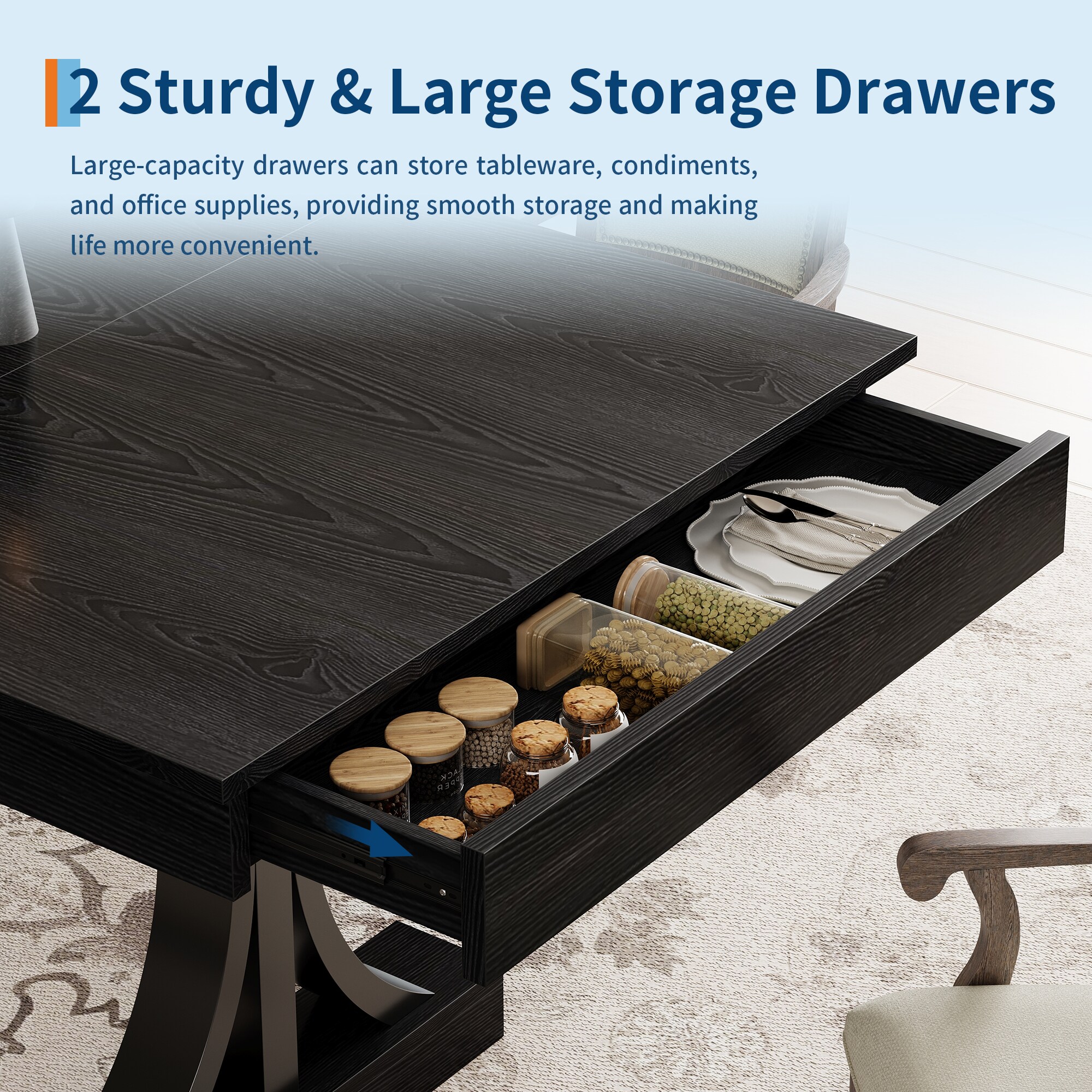 Garvee BLACK C8J Dining-Tables - View #3