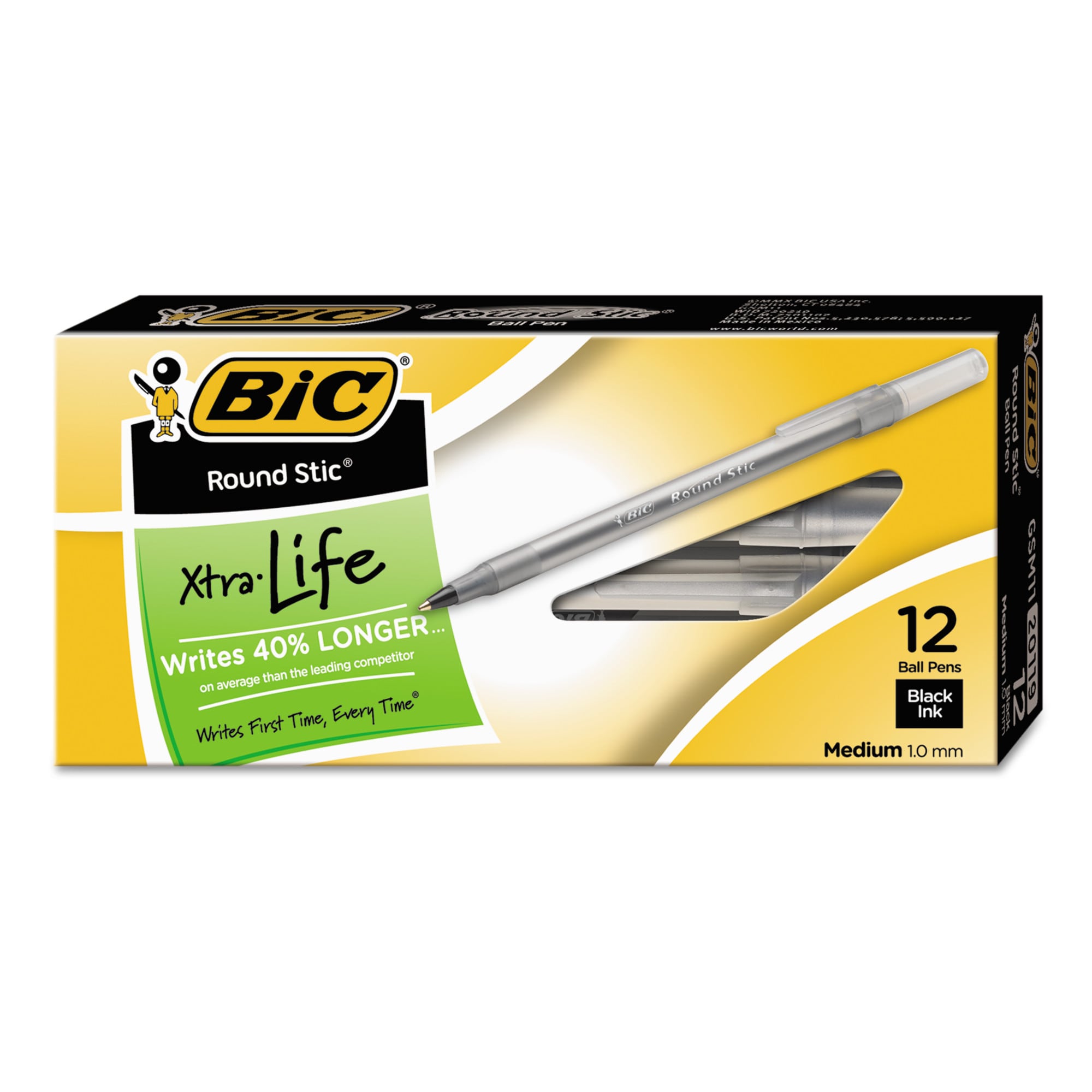 BIC BICGSM11BK 12 -Pack Black Pen