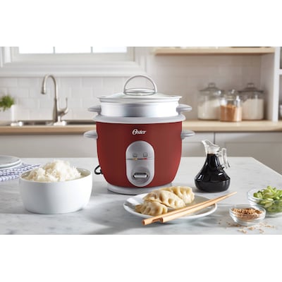 Elite Gourmet 6-Cup Rice Cooker with 304 Stainless-Steel Inner Pot