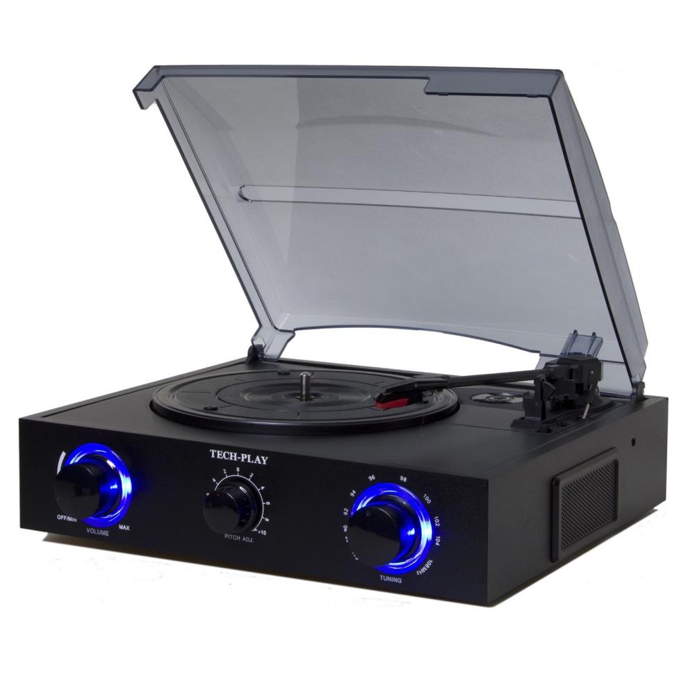 TechPlay 84997158M Black Turntable (Record Player)