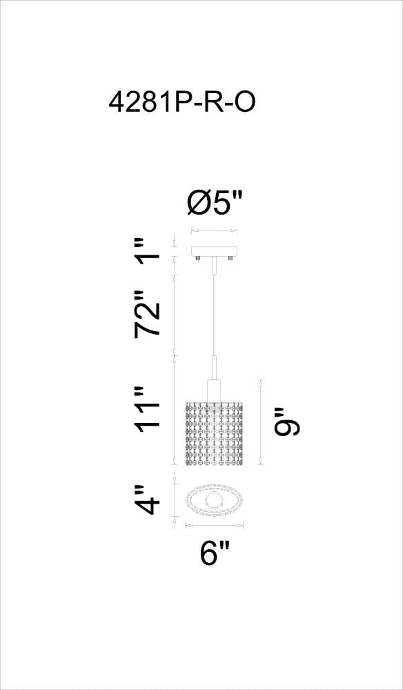 CWI Lighting 4281P-R-O-C-CRYSTAL Pendant-Lights - View #2