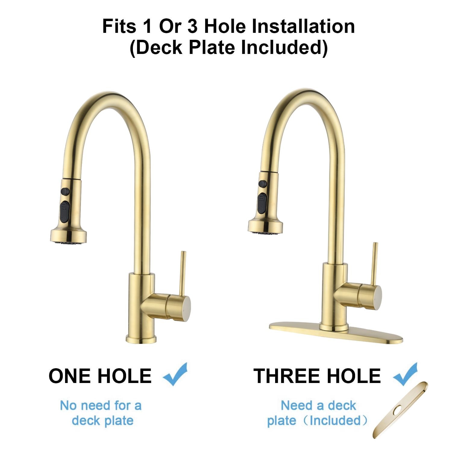 JUSHUA PQ-HI489W Kitchen-Faucets - View #4