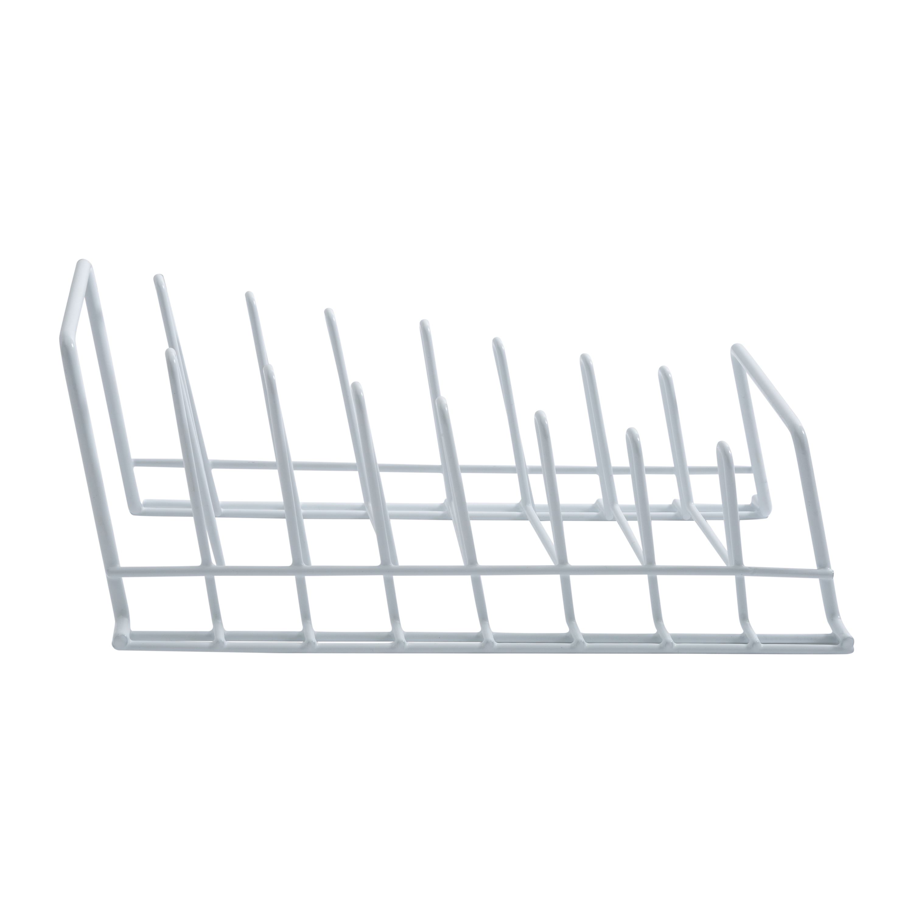 Style Selections 16.25-in W x 5.5-in H 1-Tier Freestanding Metal Plate Rack