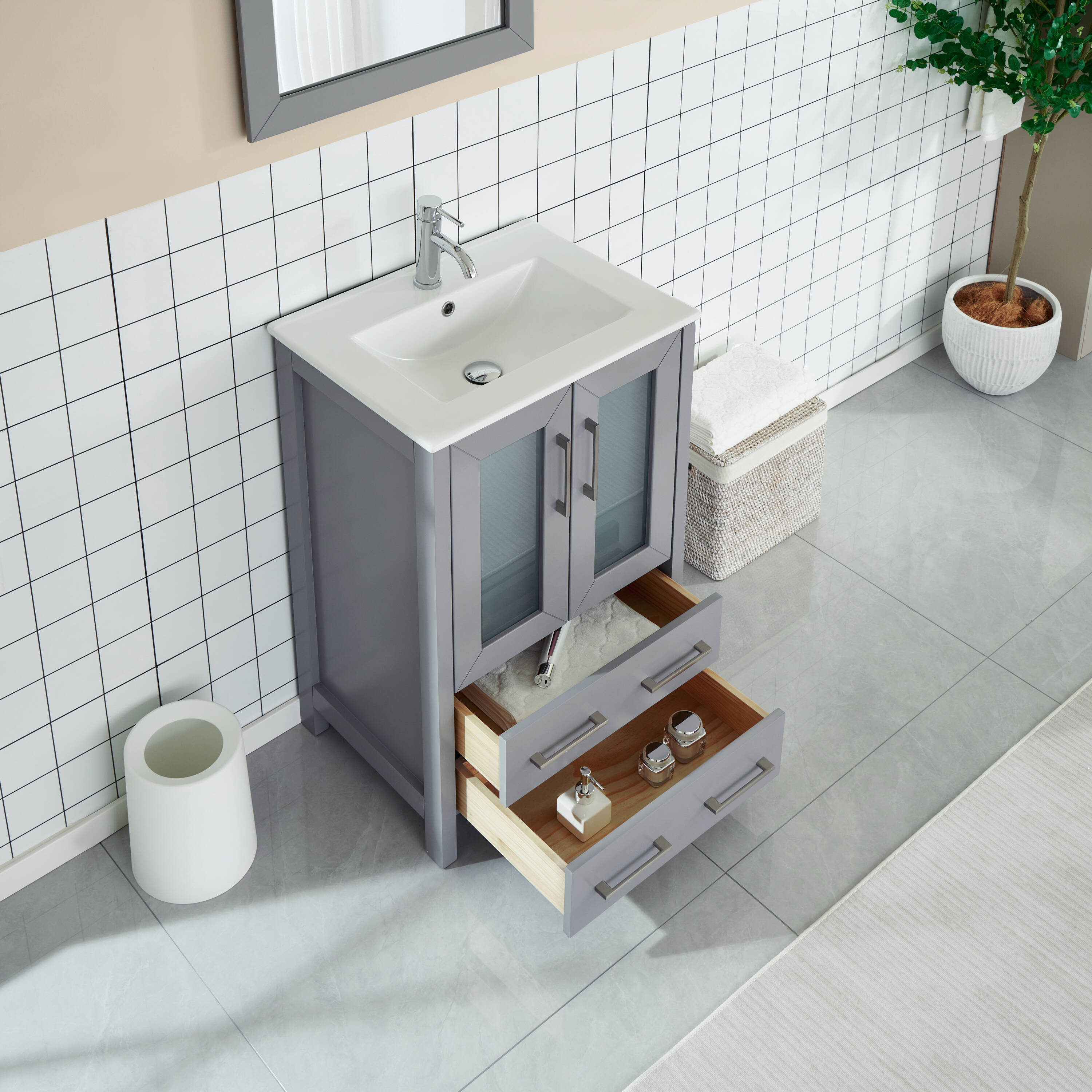 Vanity Art VA3024-G Bath-Vanity-Combo - View #4