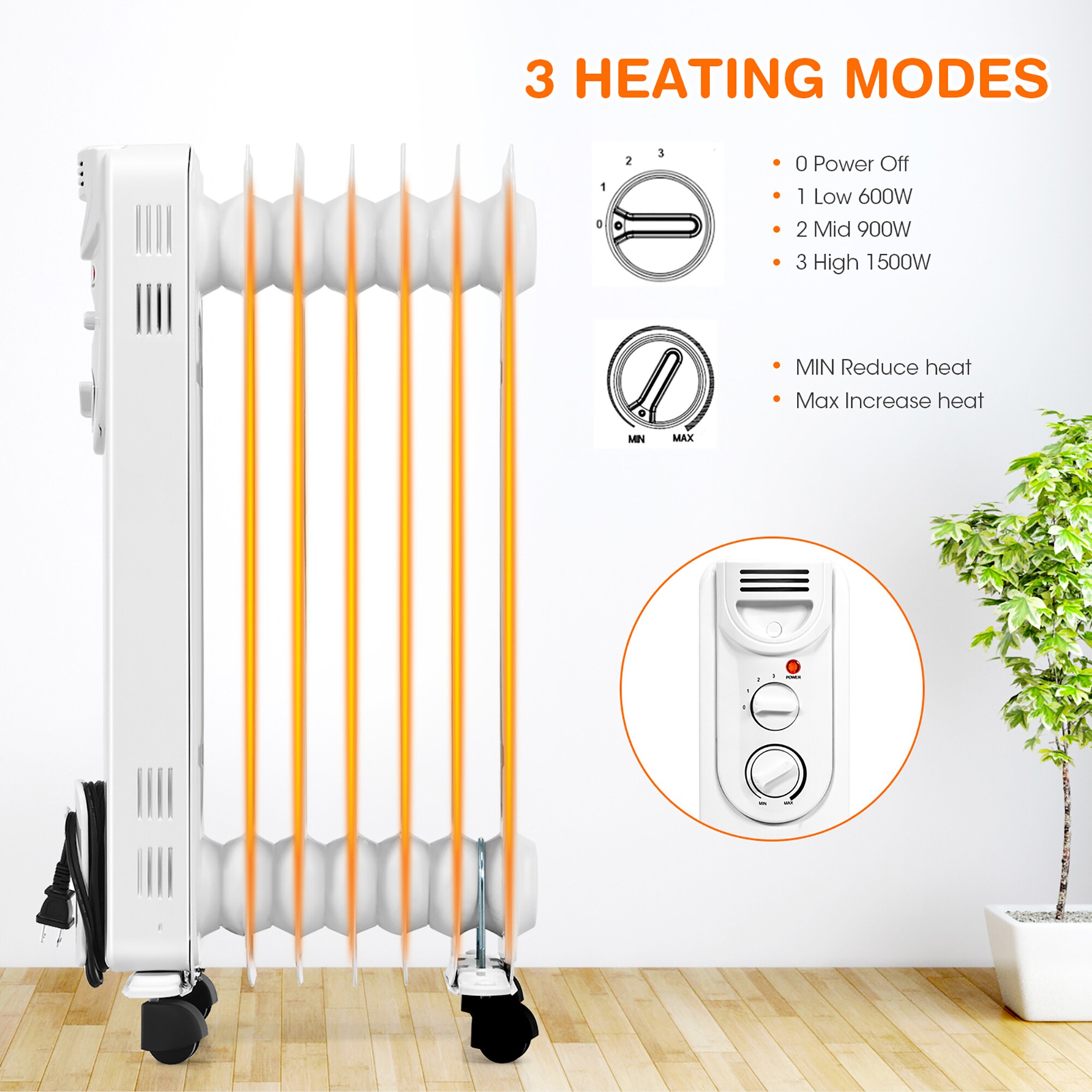 Costway SWL00036 Portable-Electric-Heat - View #8