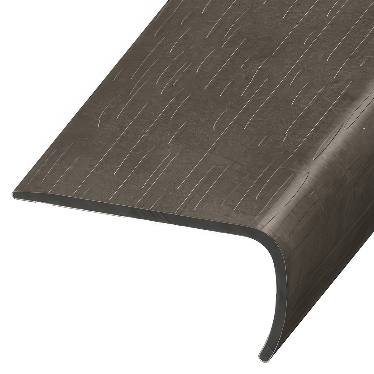 Versatrim VE-114870 Tones GlueCore Lucida -Tones GlueCore-Riverrock Prefinished 1-in T x 2-in W x 94-in L PVC Square cap