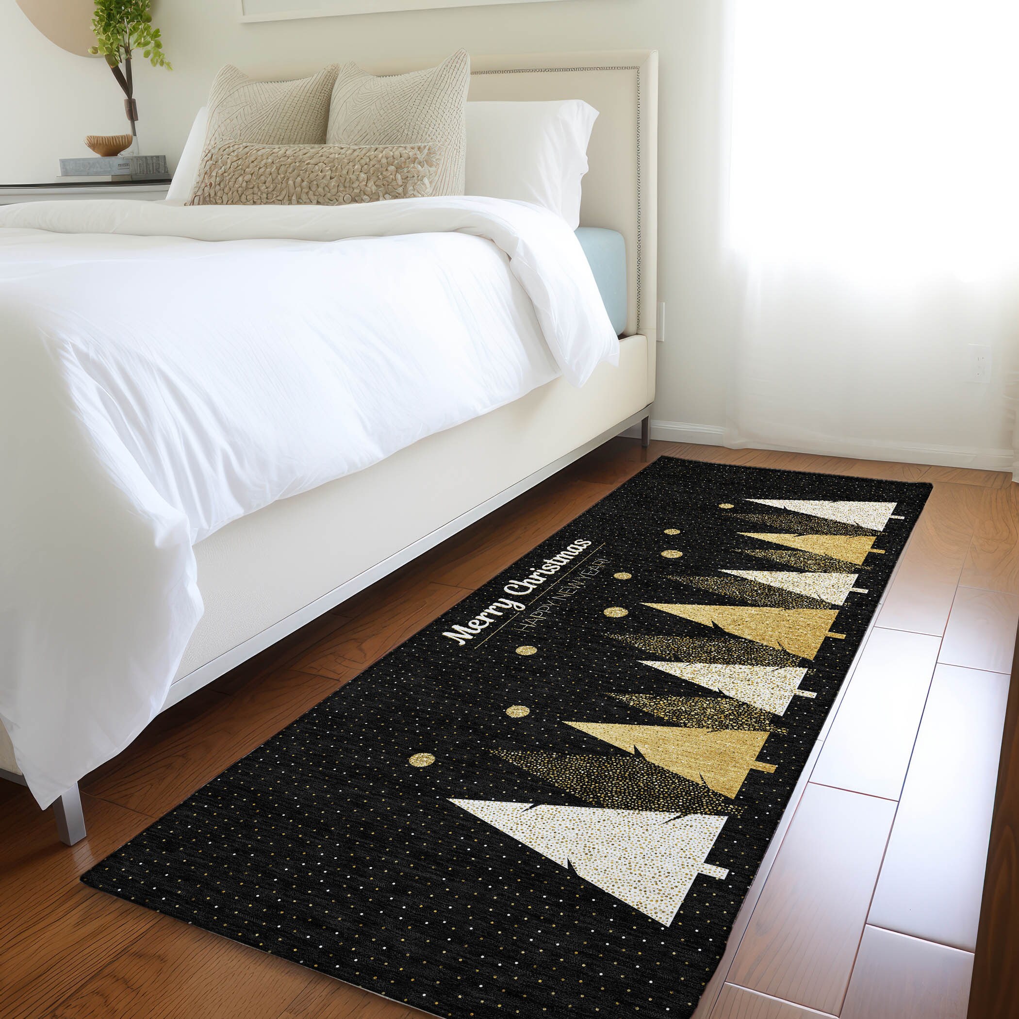 Addison Rugs AMF222MI2X8 Mayfield AMF222MI 2 x 7 (ft) Loomed Polyester Midnight Rectangular Indoor Abstract Machine washable Area rug