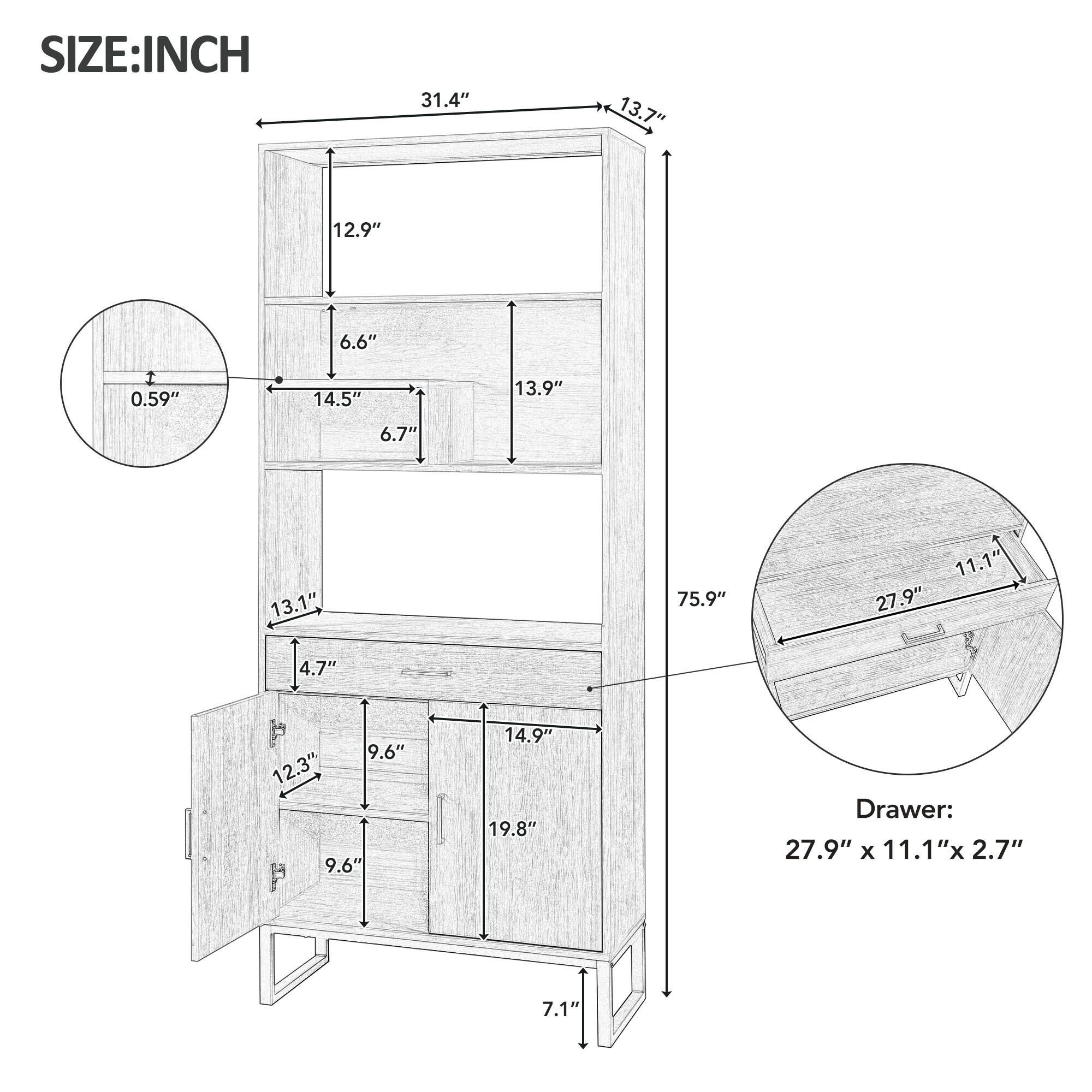 ZAKLOOP WU1396P149669 Utility-Storage-Cabinets - View #2