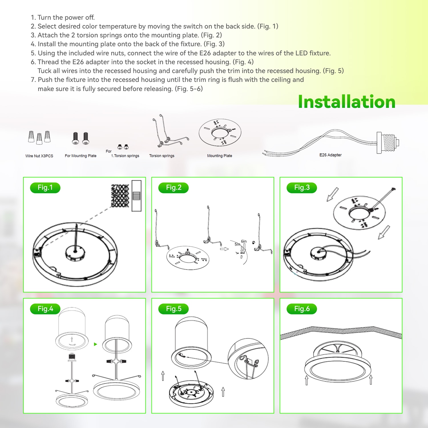 LED One LOC-7RDDL-12WMCCT Led-Retrofit-Downlight - View #6