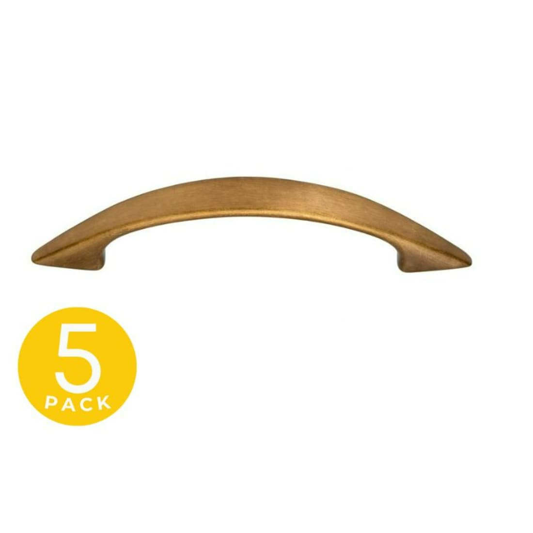 Sapphire SP-801050 Pull 3-in , 128mm Center to Center Antique Brass Rectangular Bar Drawer Pull 5 -Pack