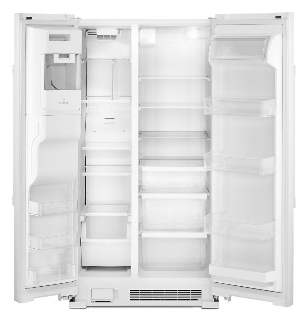Maytag 24.5-cu ft Side-by-Side Refrigerator with Ice Maker, Water and ...
