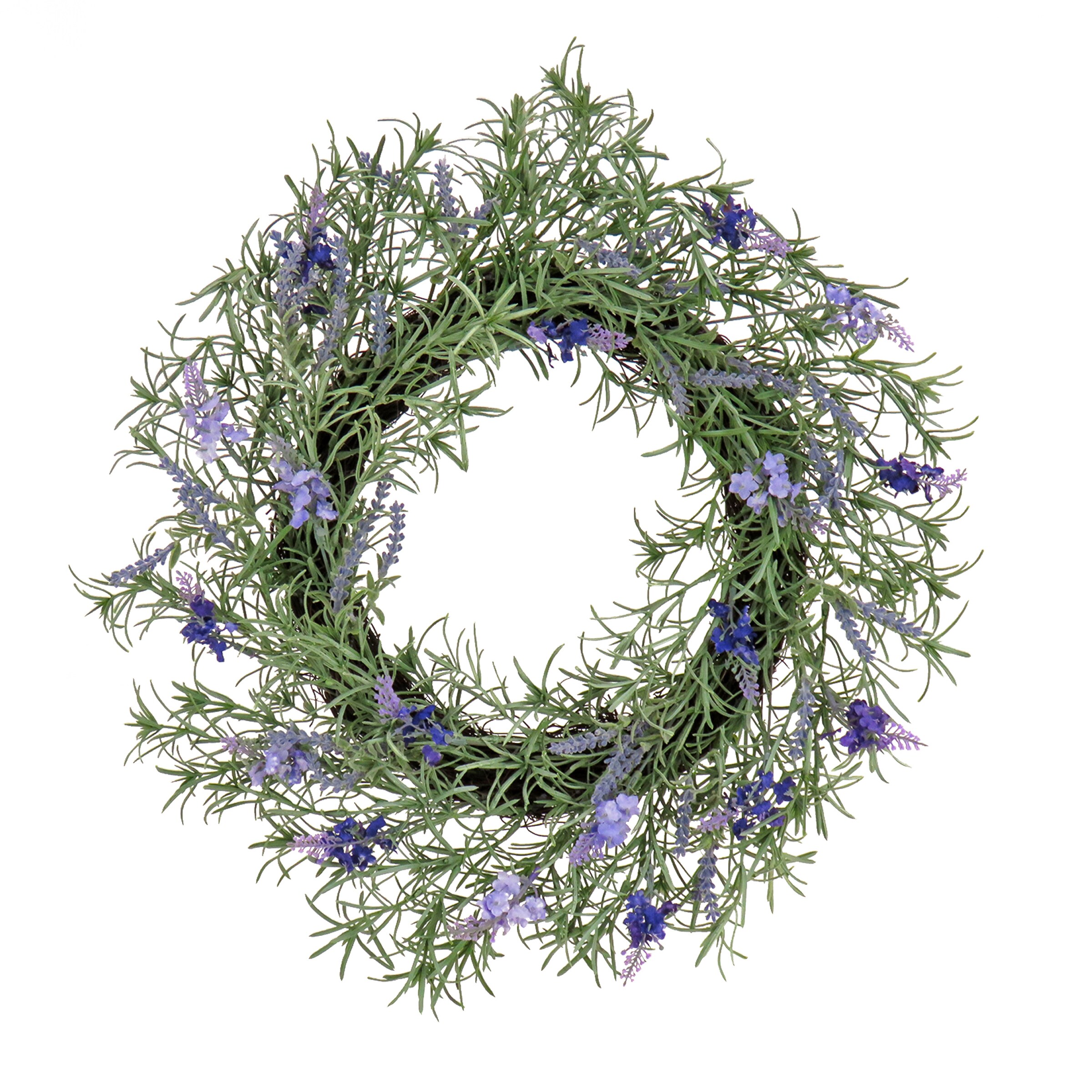 National Tree Company DL87-45F22192-1 19-in Purple Indoor/Outdoor Hanging Wreath Artificial wreath