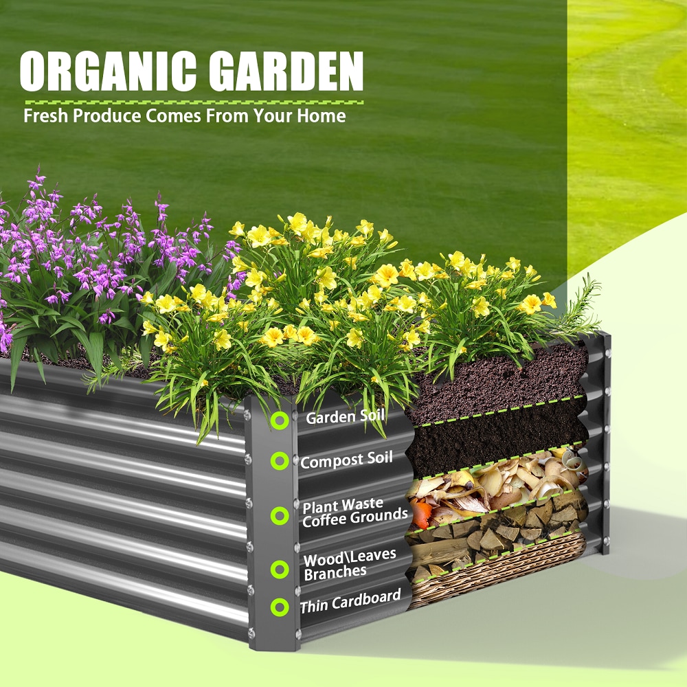 Zeus & Ruta 840GARBED-11 Raised-Garden-Beds - View #6
