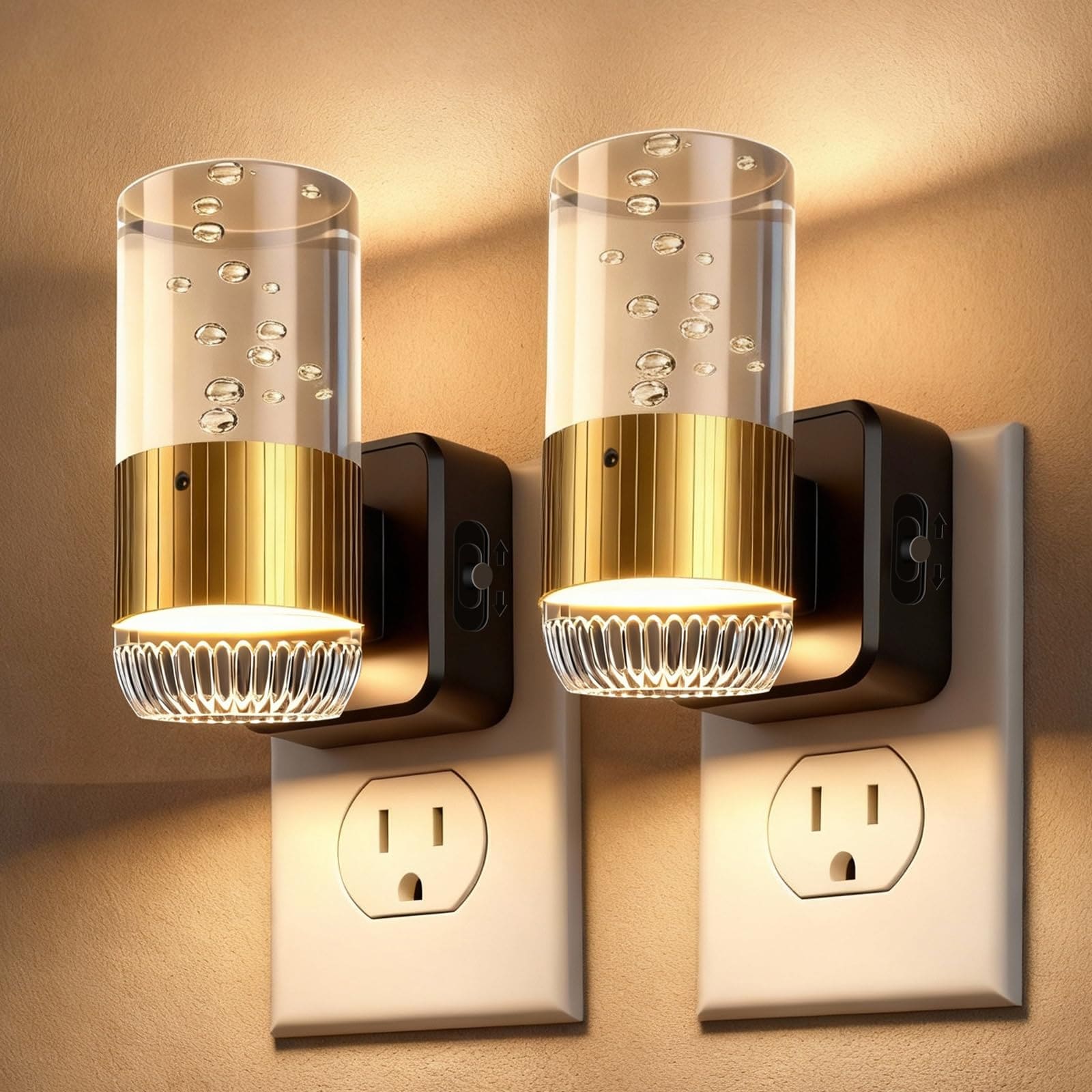 Lukvuzo LED Night Light Plug into Wall with Dusk to Dawn Sensor 0-100LM ...